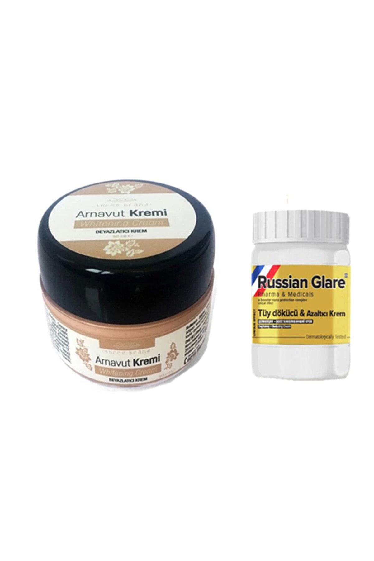 50 Ml Arnavut Aklık Kremi̇ 1 Ad + Russıan Glare Tüy Dökücü Azaltıcı Merhem 50Ml 1 Ad