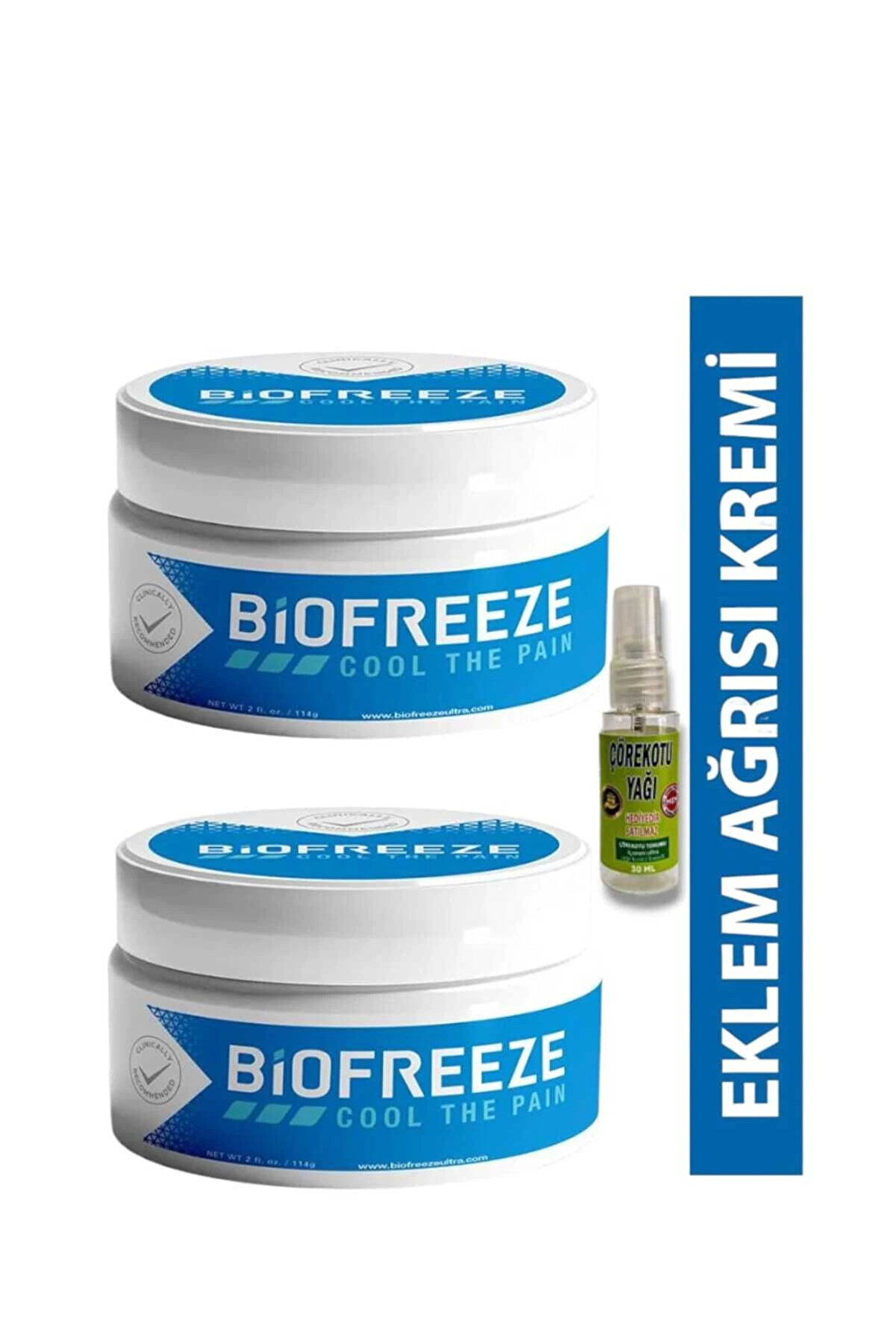 Adoi̇l Bi̇ofreeze 150 Ml Rahatlama Masaj Kremi̇ X 2 Adet + Çörek Otu Yağı 30 Ml Hedi̇ye