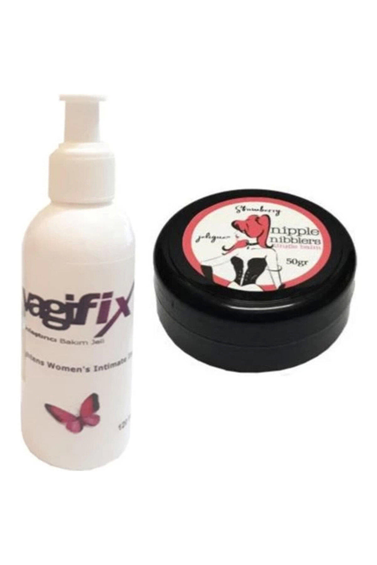 Adoil Mucizevi Nipple Nibblers Tingle Balm 50ML Çilekli Göğüs Bakım Kremi + Genital Bakım Kremi 120 ml
