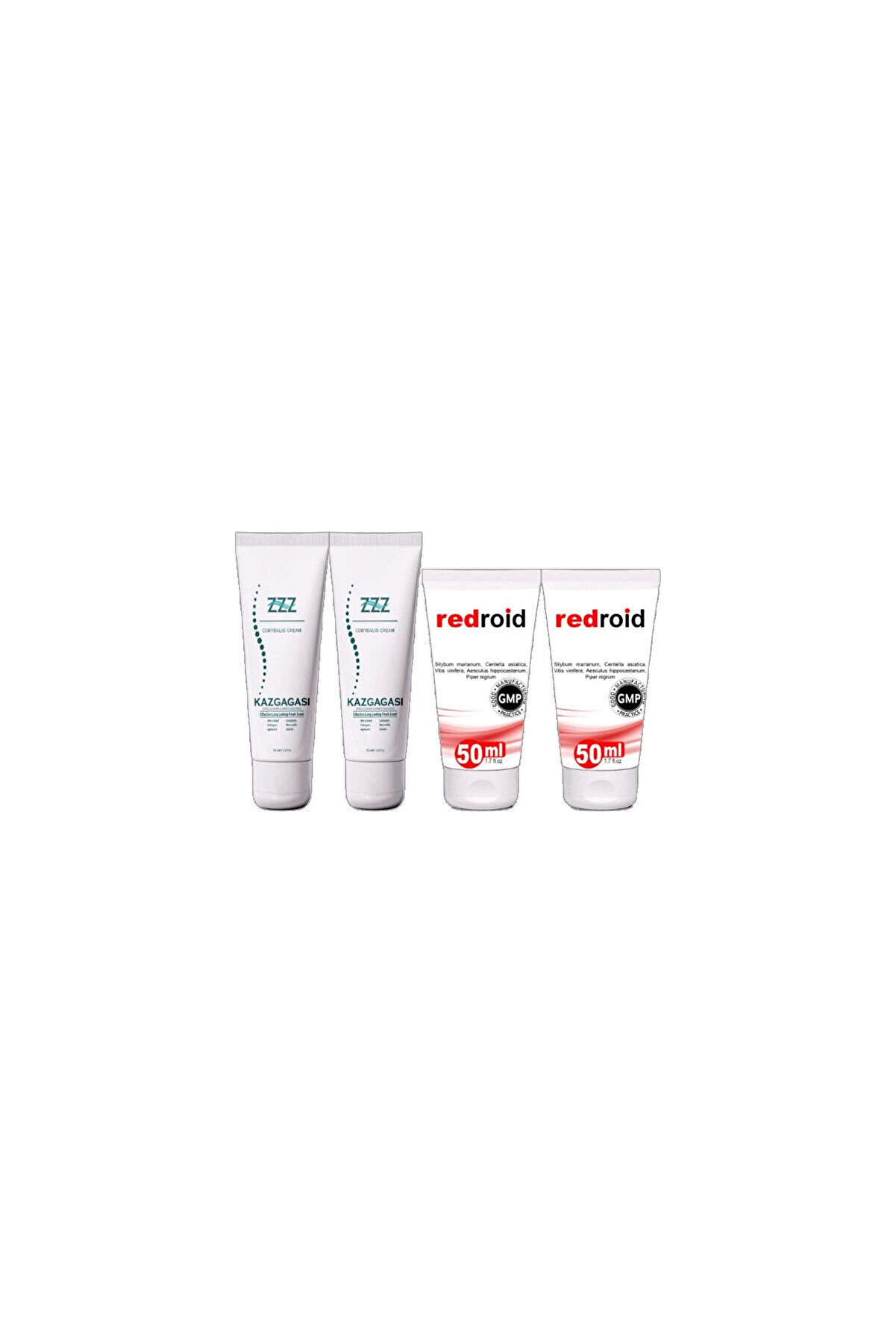Adoil Kaz Gagası Kremi 2x100 ml Rahatlatıcı+Redroid Rahatlatıcı Bakım Krem 2x50 ml