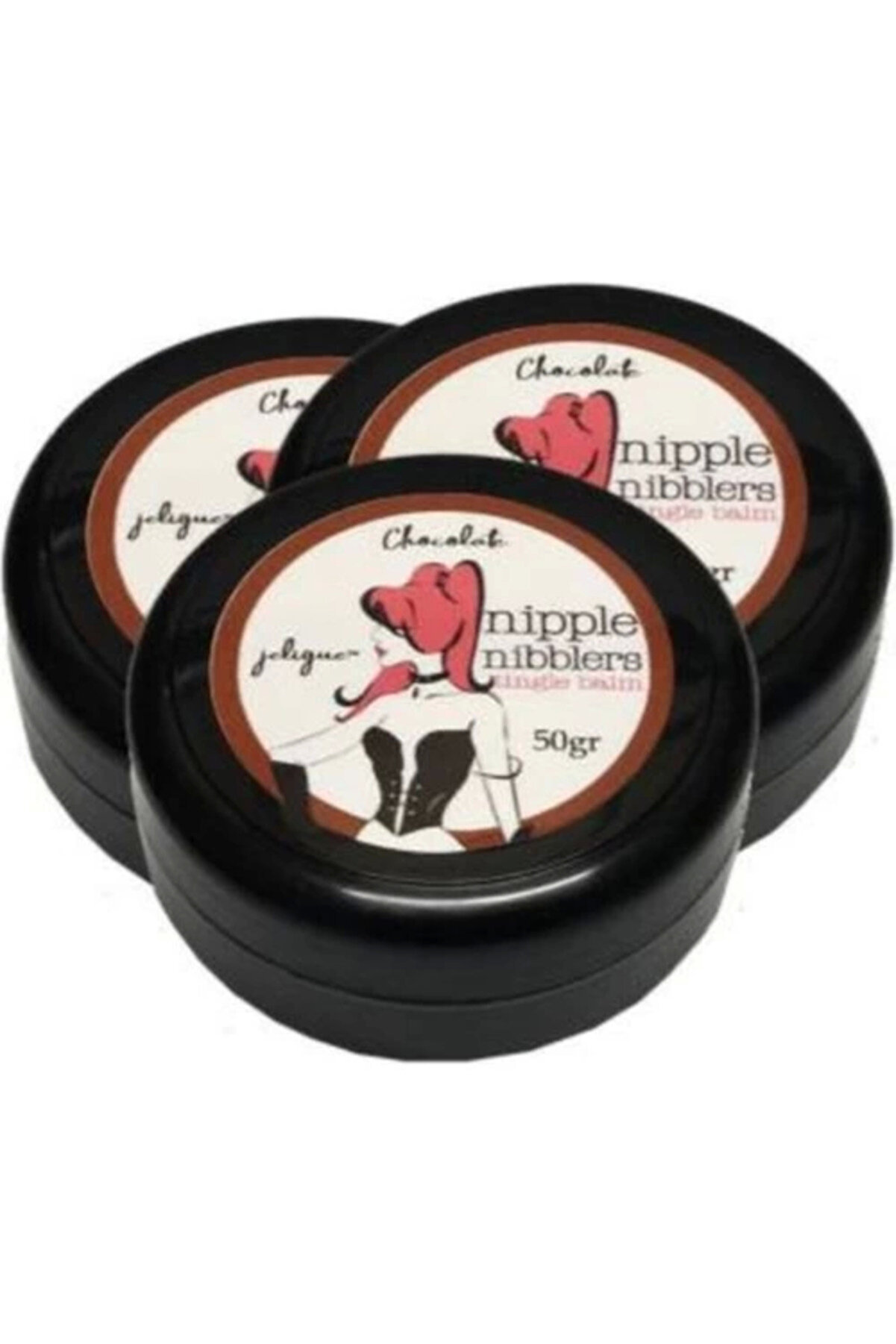 Adoil Hintohu Nipple Nibblers Tingle Balm Chocolate Flavored 50ML Çikolatalı Göğüs Bakım Kremi 3 Adet