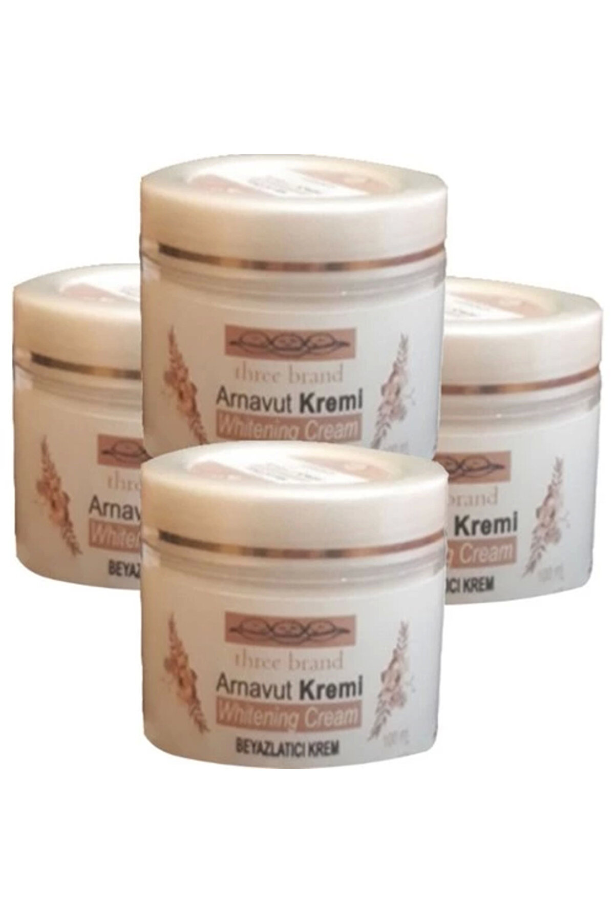 Adoi̇l Three Brand 4L&uuml; Adet Arnavut Kremi̇ Whi̇tens Cream T&uuml;mb&ouml;lge Aklık Kremi̇ 100 Ml