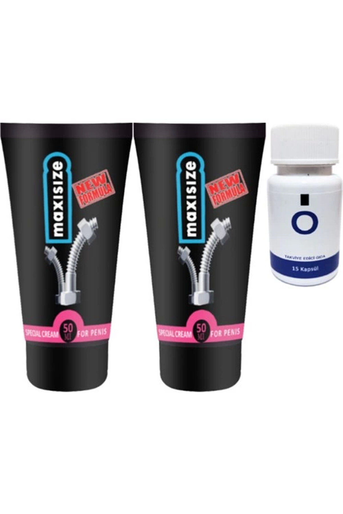 Adoil Maxsize 2 Adet Erkeğe Özel 50 ml Krem + Yanında O Caps 15'li Erkeğe