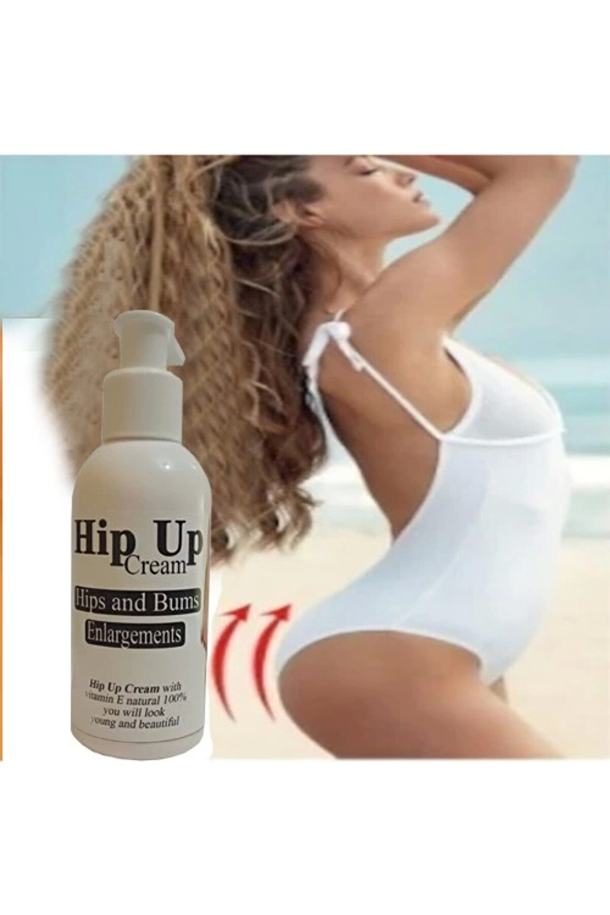 Hi̇pup Hi̇p Enlargement Cream Kalça Kaldırma , Vücut Kremi̇ 120 Ml+Playboy Masaj Yağı 120 Ml