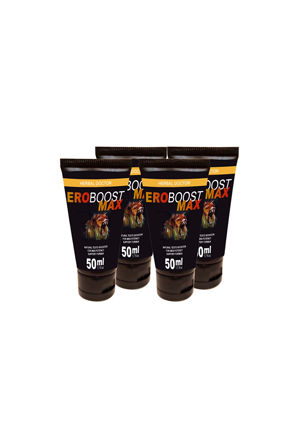Adoil EroBoost MaxTesto 4lü adet x 50 ml Cream Boyut Harici Uygulama Kremi