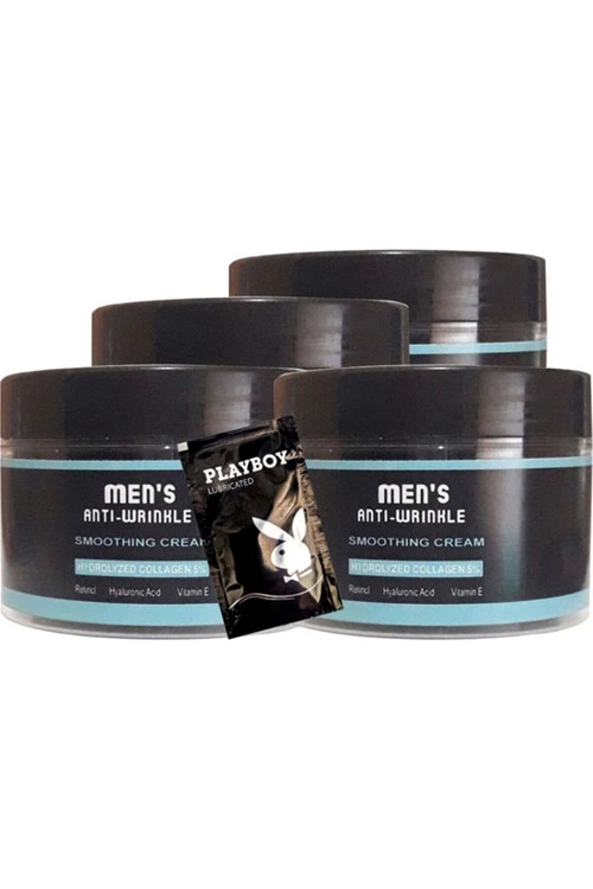 Adoil Men's 4 Adet 100 ml Snmp20356 Erkek Yüz Cilt Kremi Antiwrinkle Smoothing Cream + Yanında Jel