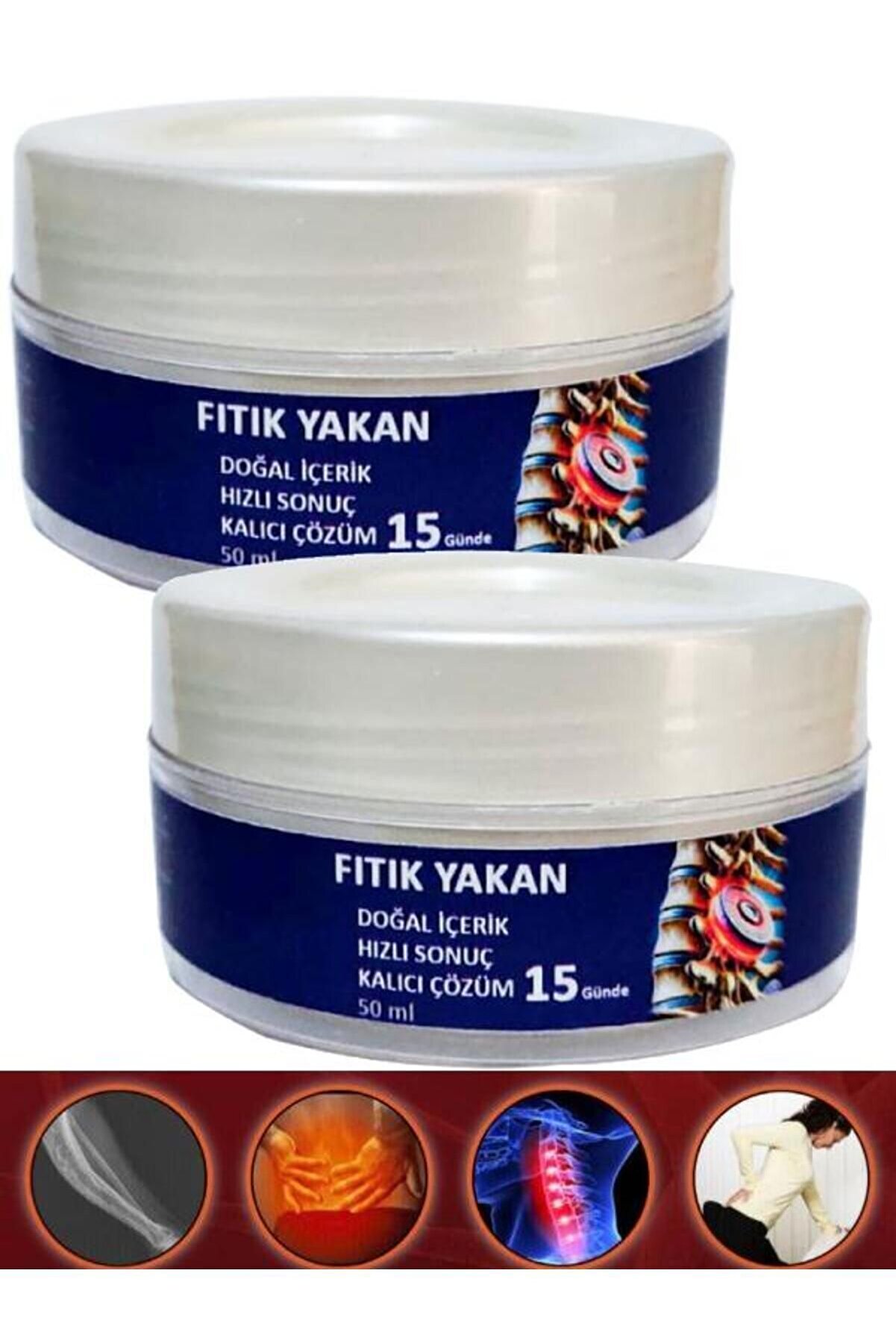 Adoil Fıtık Yakan Masaj Bakım Kremi 50 ml X 2 Adet