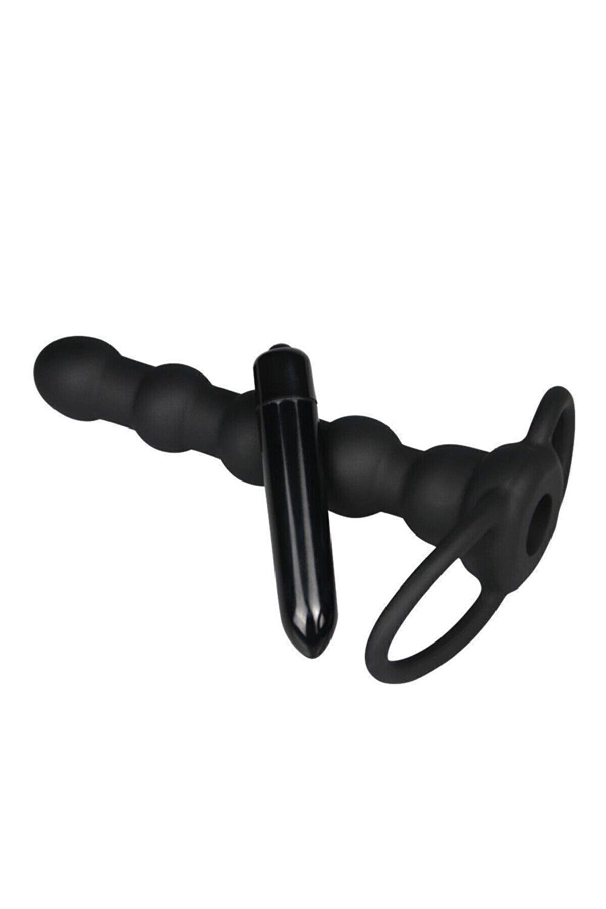 Meyrabest Lovetoy Vi̇brati̇ng Rock Balled Testi̇s Bağlamalı Dual Penetrator