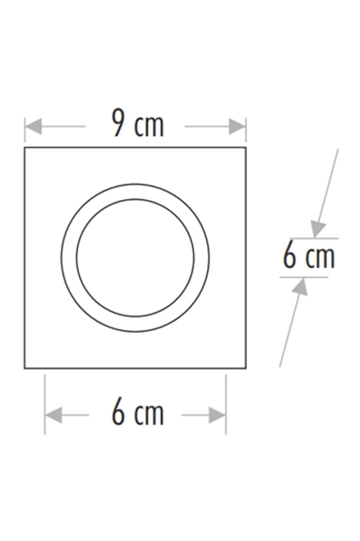 Noas Yl65 1630 Hades Kare Cam Spot Kasası