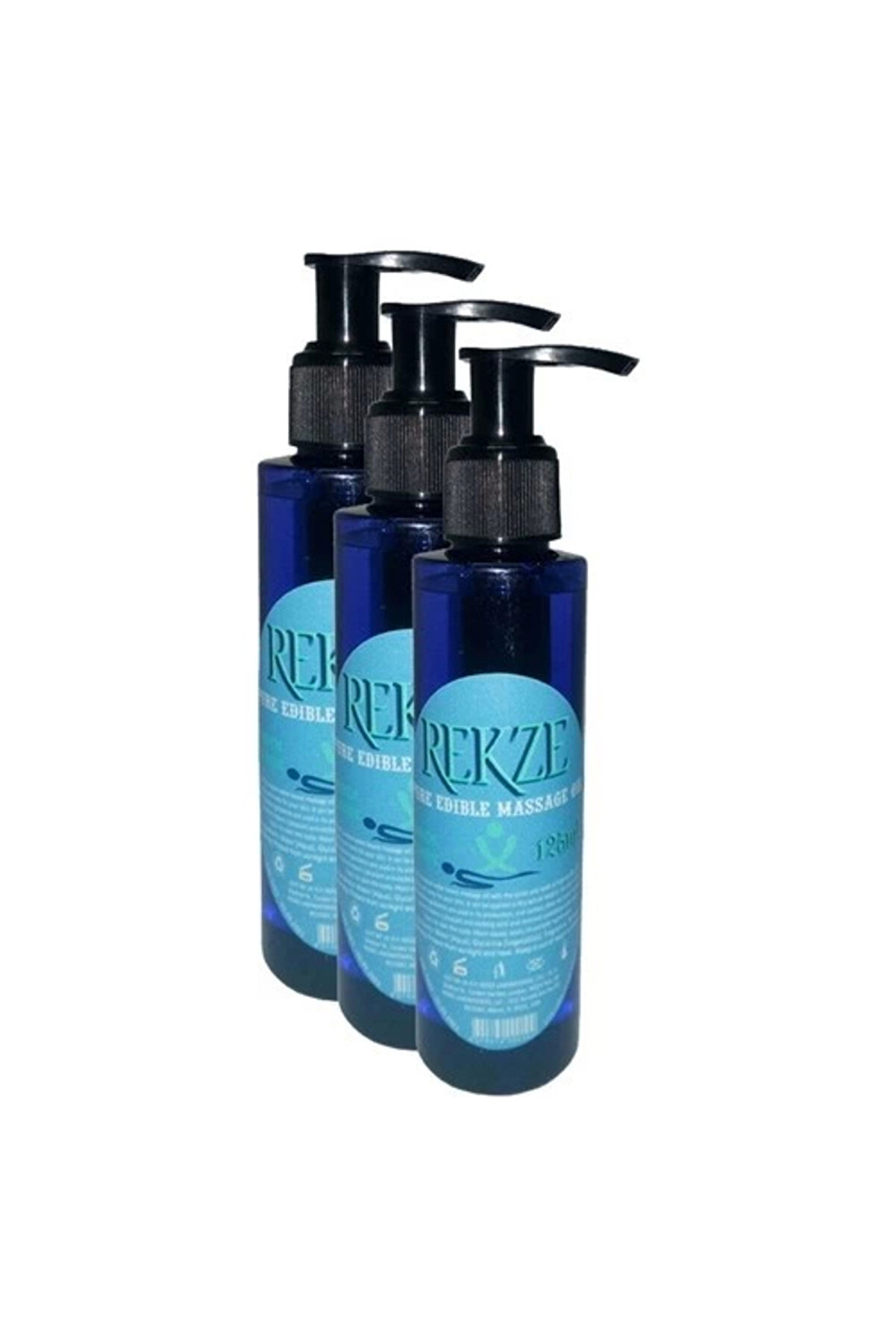 Adoi̇l Rekze Erkeklere Kadınlara Özel Sade Yeni̇lebi̇li̇r Masaj Yağı Pure Edi̇ble Massage Oi̇l 125Ml 3 Adet