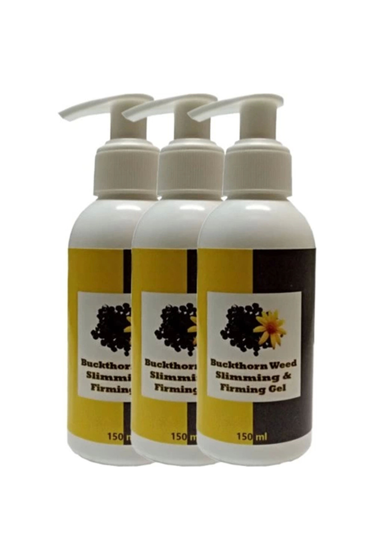 Adoil Buck Thorn Weed Slimming & Firming Gel 3lü Adet Acı Çehre Tohumu Jeli Istenmeyen Yağlara Parçalayıc