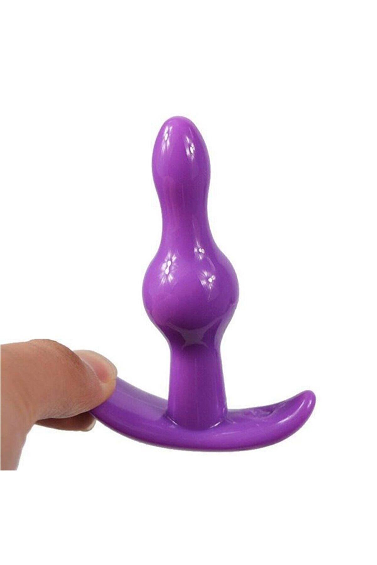 Meyrabest Y&uuml;ksek Kali̇te Parlak Y&uuml;zey Jel Dokulu Klasi̇k Boğumlu Anal Plug