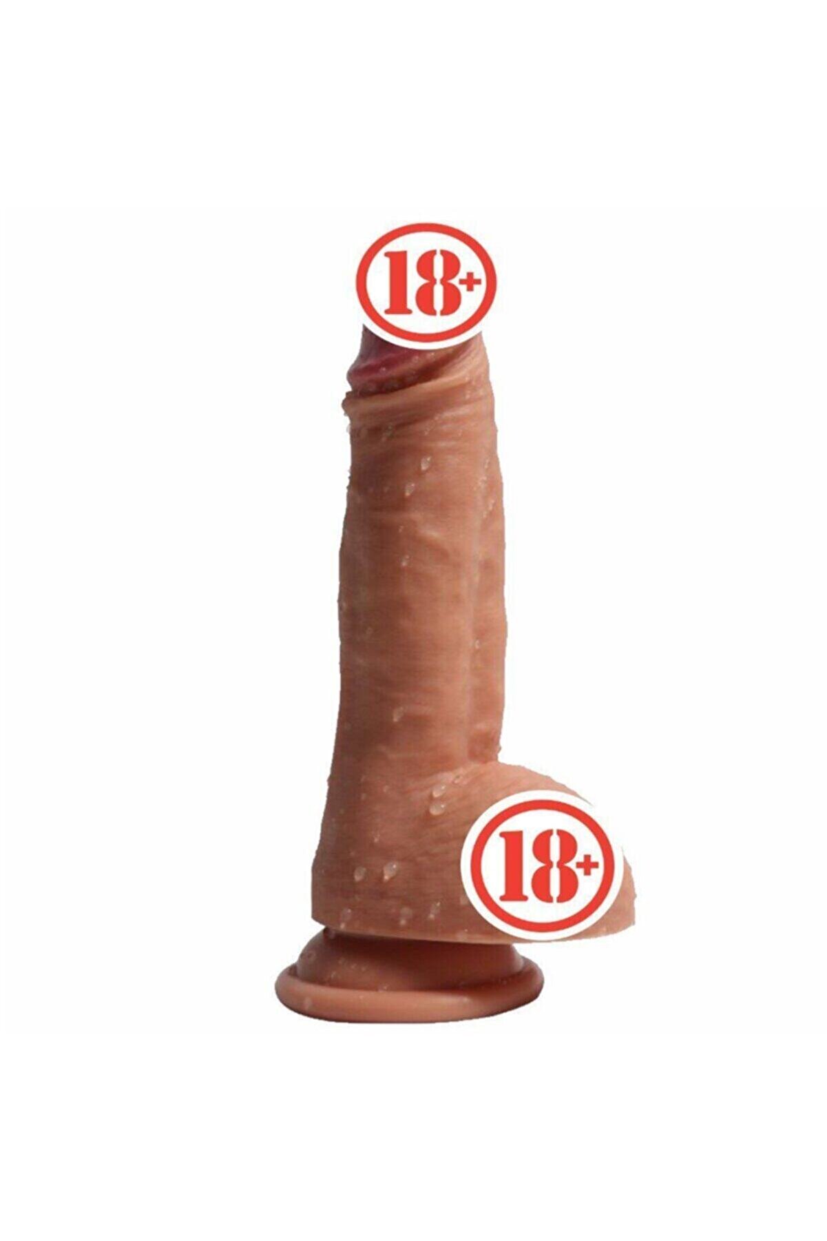 Meyrabest Casti̇els &Ccedil;i̇ft Katmanlı Dual Yumuşak Ten Dokusunda Reali̇sti̇k Peni̇s 19 Cm