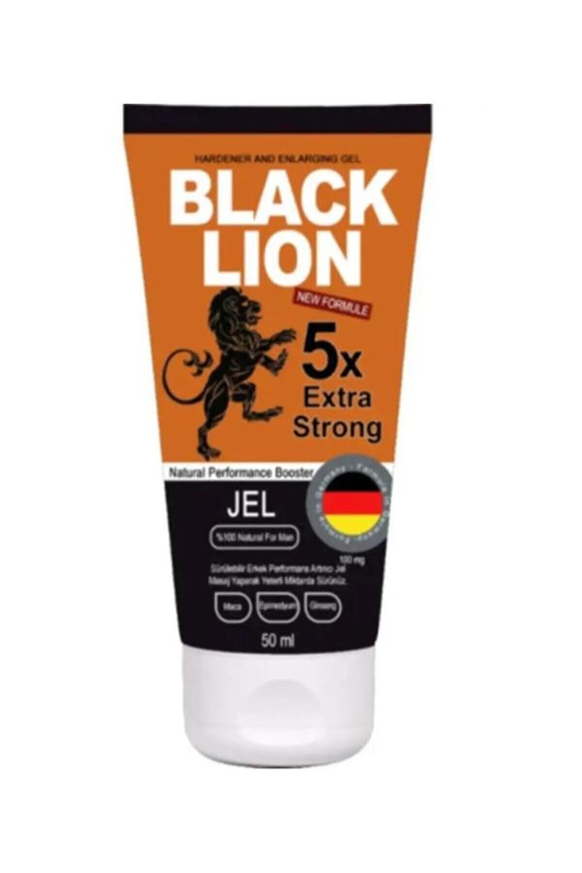 Adoil Black Lion Gel 5x Erkeklere Özel Sertleştiricili Büyütücülü Kremi 50ml