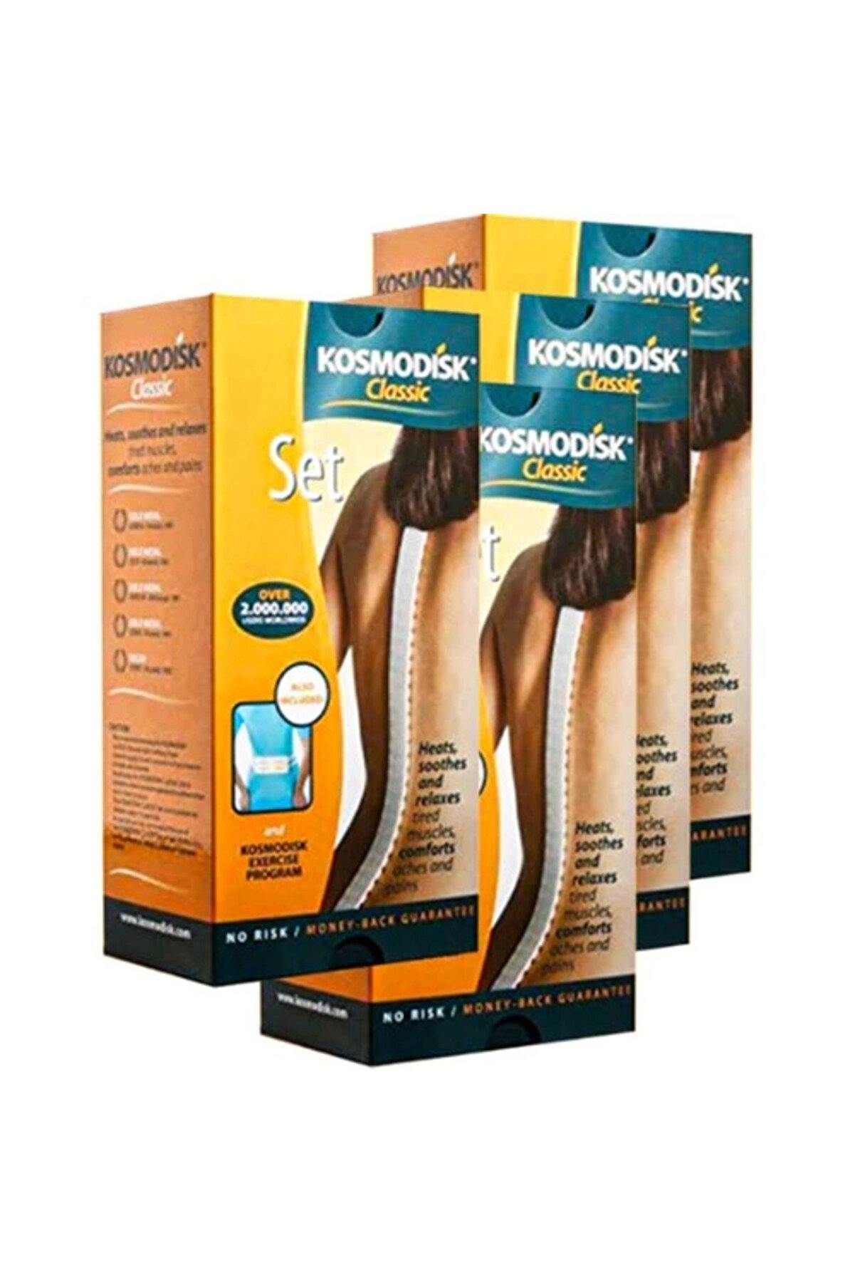 Adoil Kosmodisk Classic Massage 4tane 20.5X10CM 63.5X4CM Klasik Omurga Için Masaj Alet