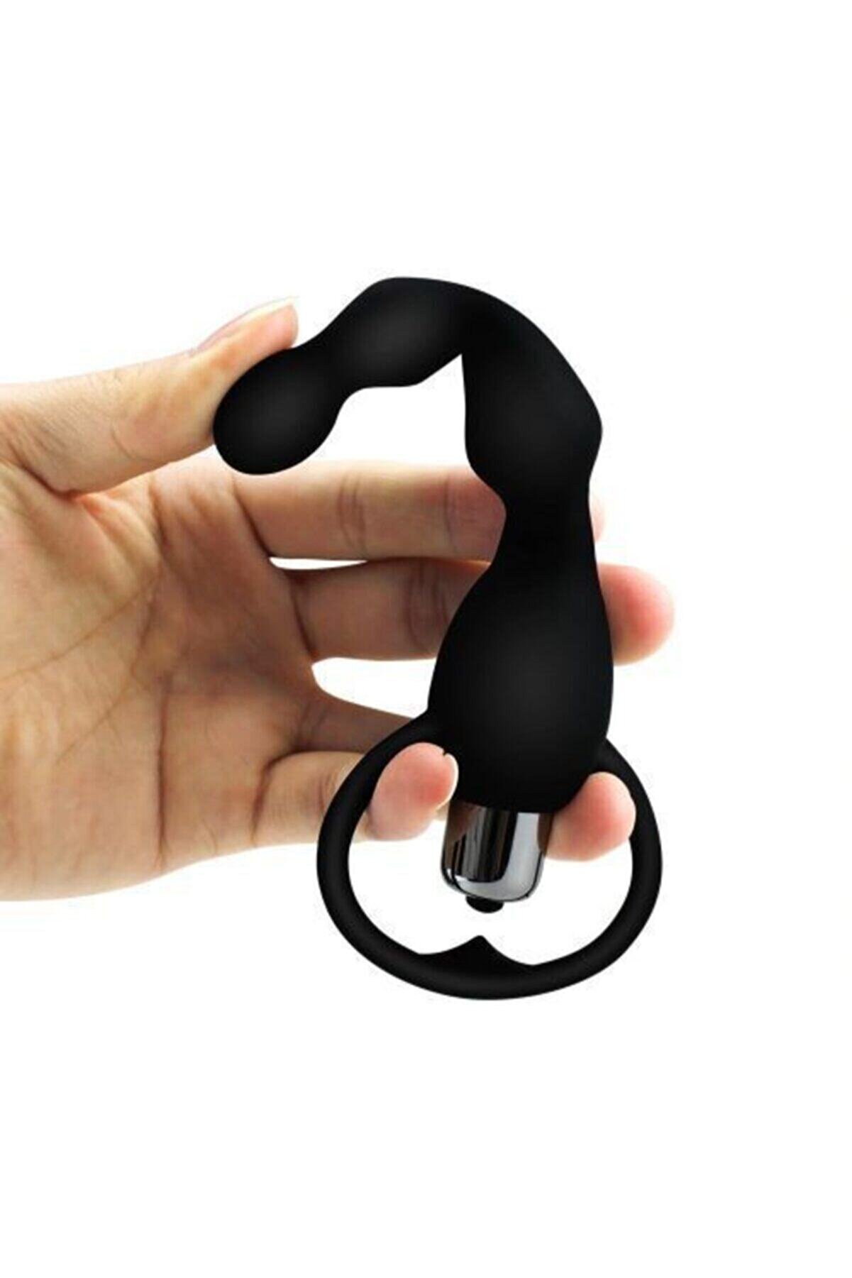 Meyrabest Kali̇teli̇ Anal Plug Boğumlu Ti̇treşi̇mli̇ Medi̇kal Si̇li̇kon Mor Anal Vi̇brat&ouml;r