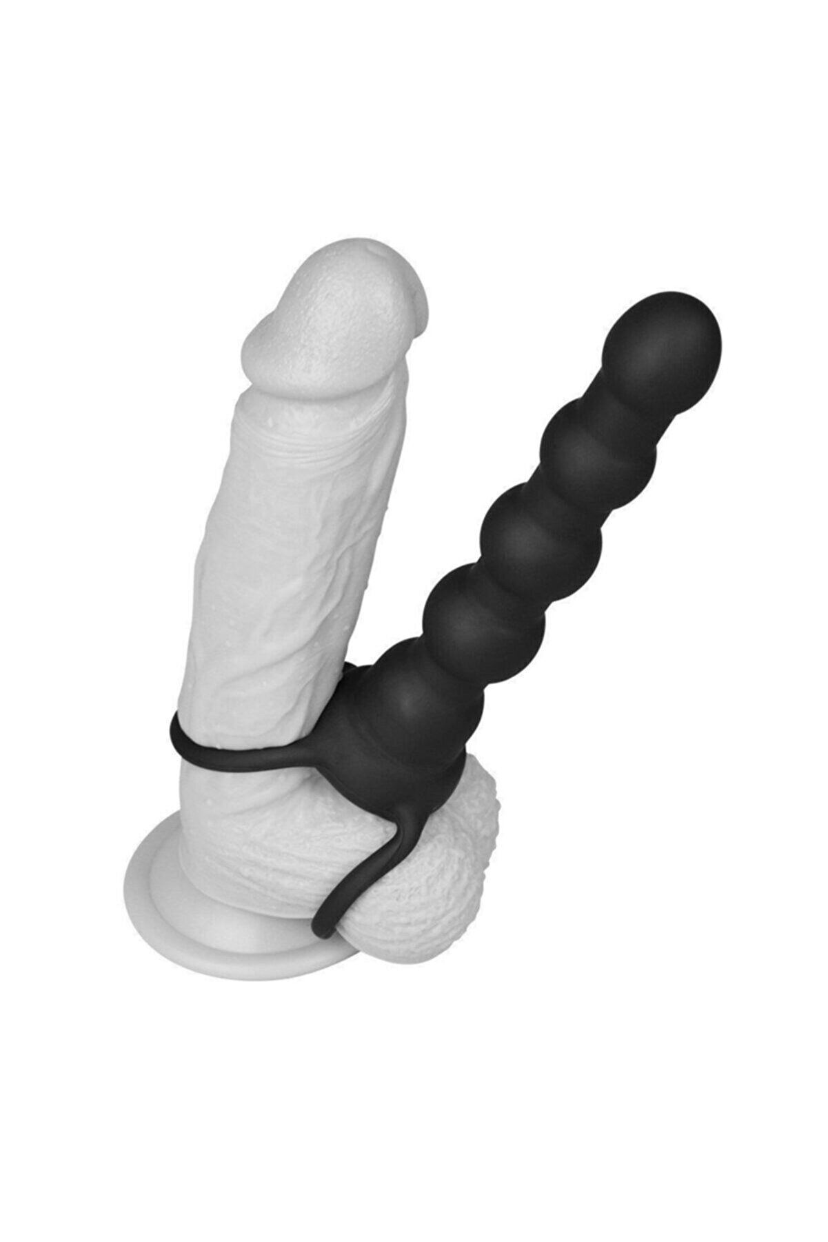 Meyrabest Lovetoy Vi̇brati̇ng Rock Balled Testi̇s Bağlamalı Dual Penetrator