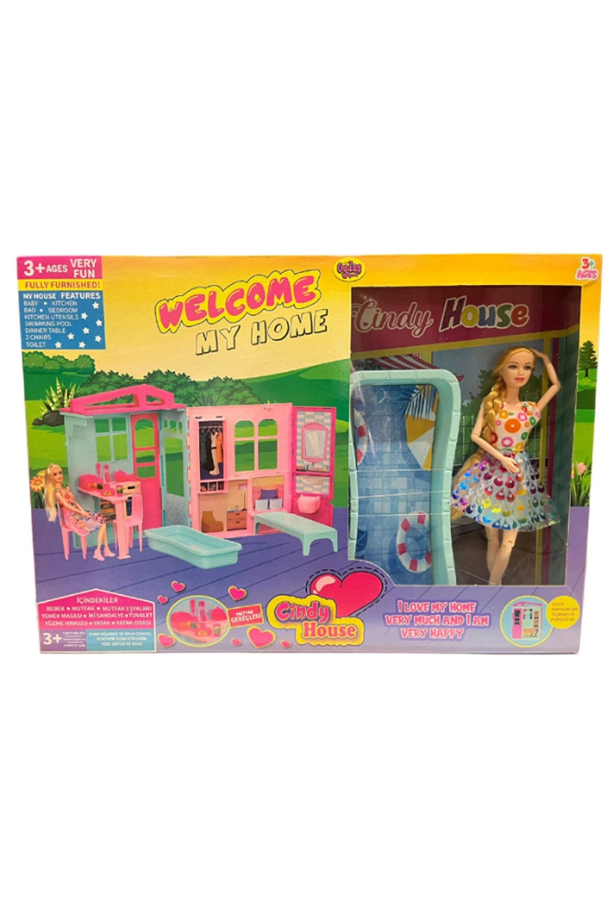 ESDEM LIFE Nessiworld Cindy House Bebekli Oyun Evi 02617