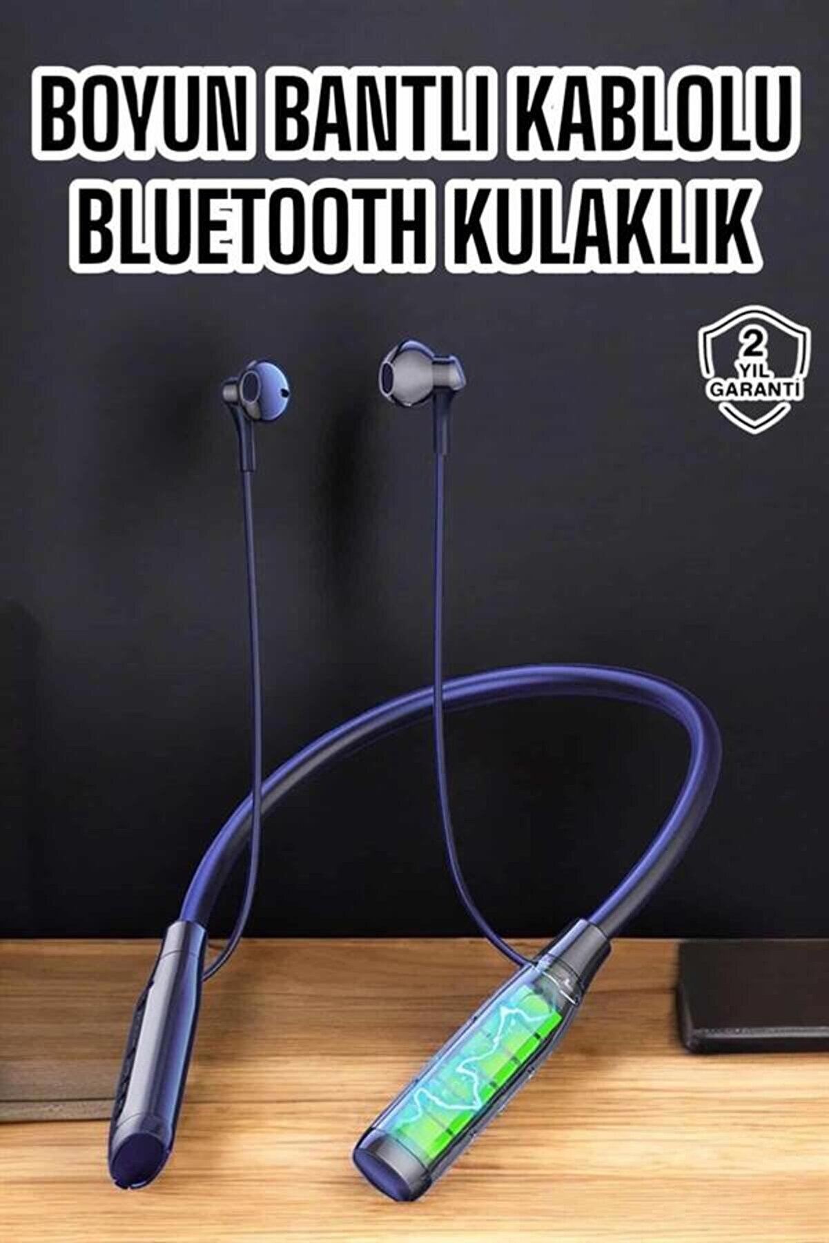 Teknomavm Yeni̇ Nesi̇l Bluetooth Kulaklık Kablolu Kulak İ&ccedil;i̇ Di̇ji̇tal G&ouml;stergeli̇