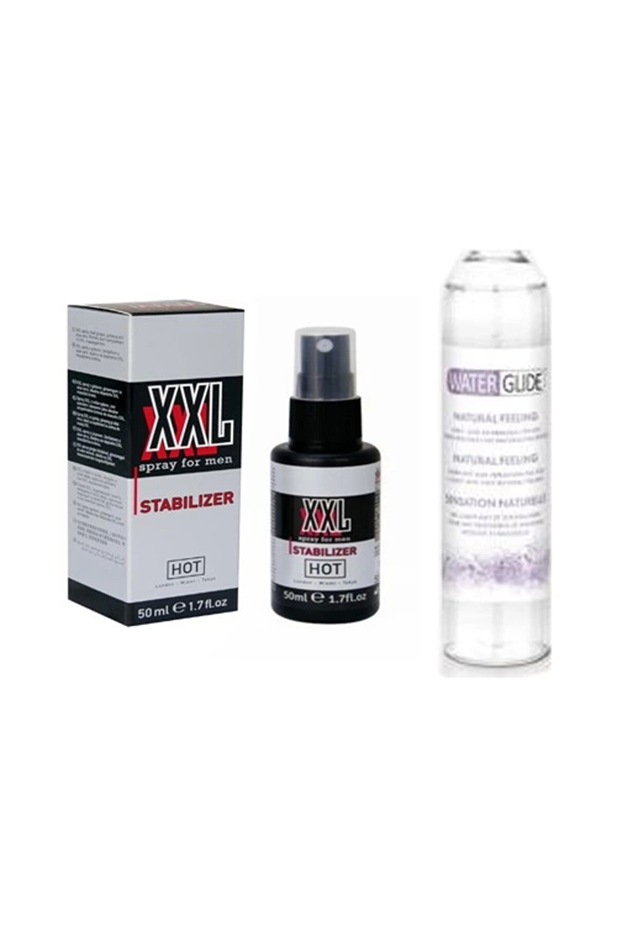 Adoil Hot Xxl Peak Power For Men Sprey 50 ml Waterglide Natural Lubricant 400ml