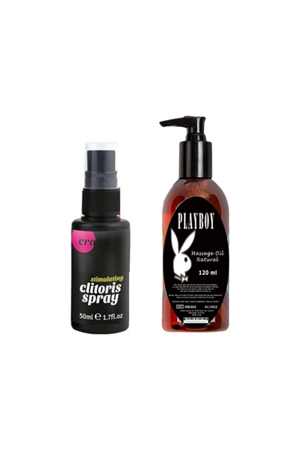 Adoil Ero Clitoris Mucizevi Kadınlara Özel Sprey 50 Ml+Playboy Mucizevi Massage Oil Masaj Yağı 120 ml