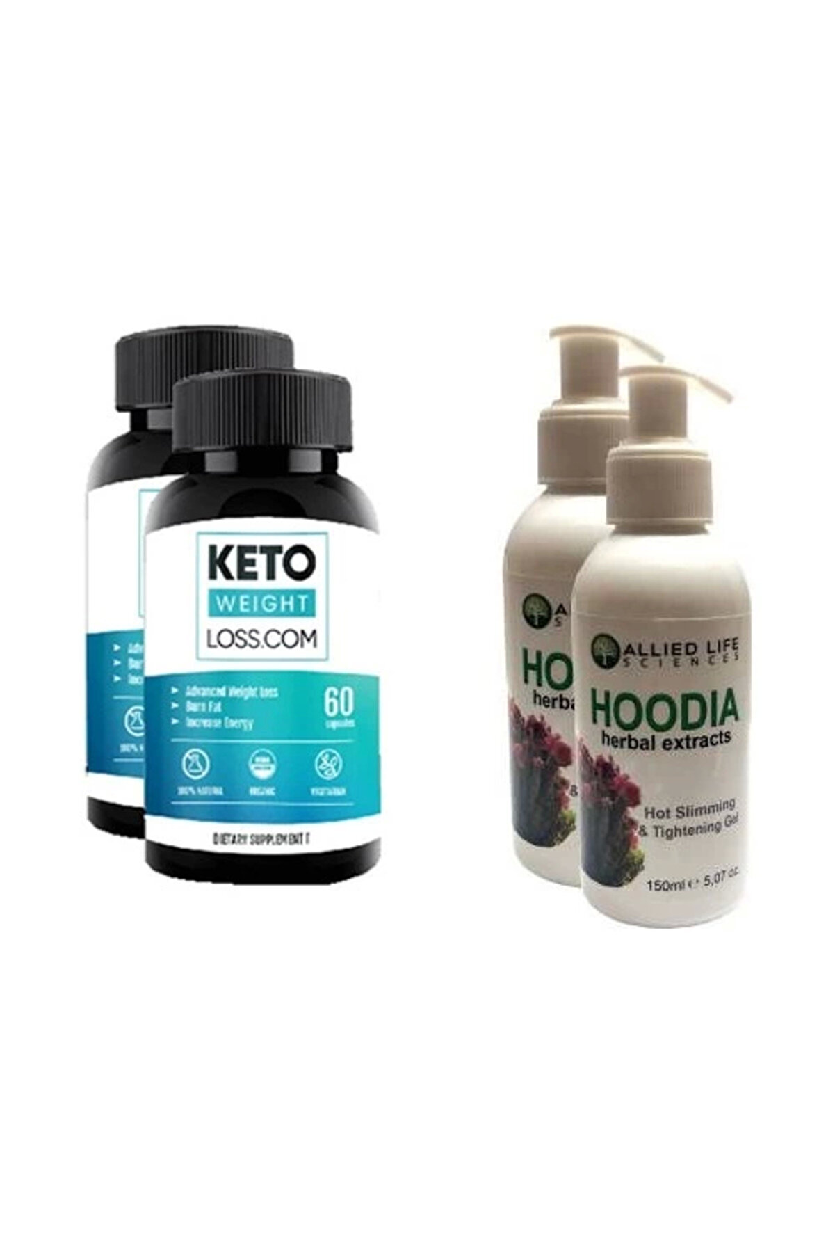 Adoil Hoodia Slimming Firming Gel 150 Ml Hoodia Kaktüsü 2 Adet + 2 Adet Keto Weight Loss