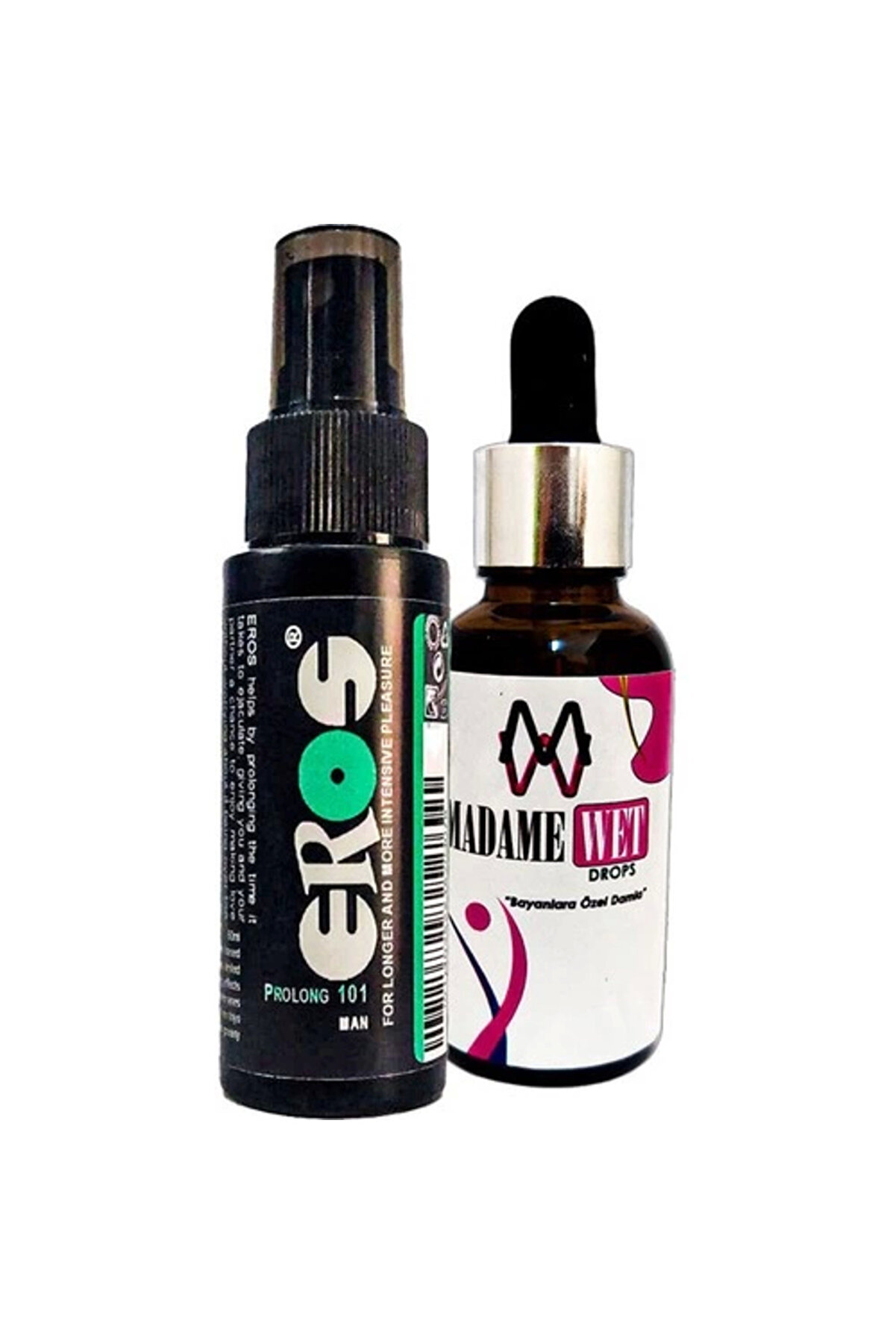 Adoil Eros Pro 101 Erkekler Için Büyük Boy Sprey 60 ml Ve Madamewet Kadınlara Özel 30 ml