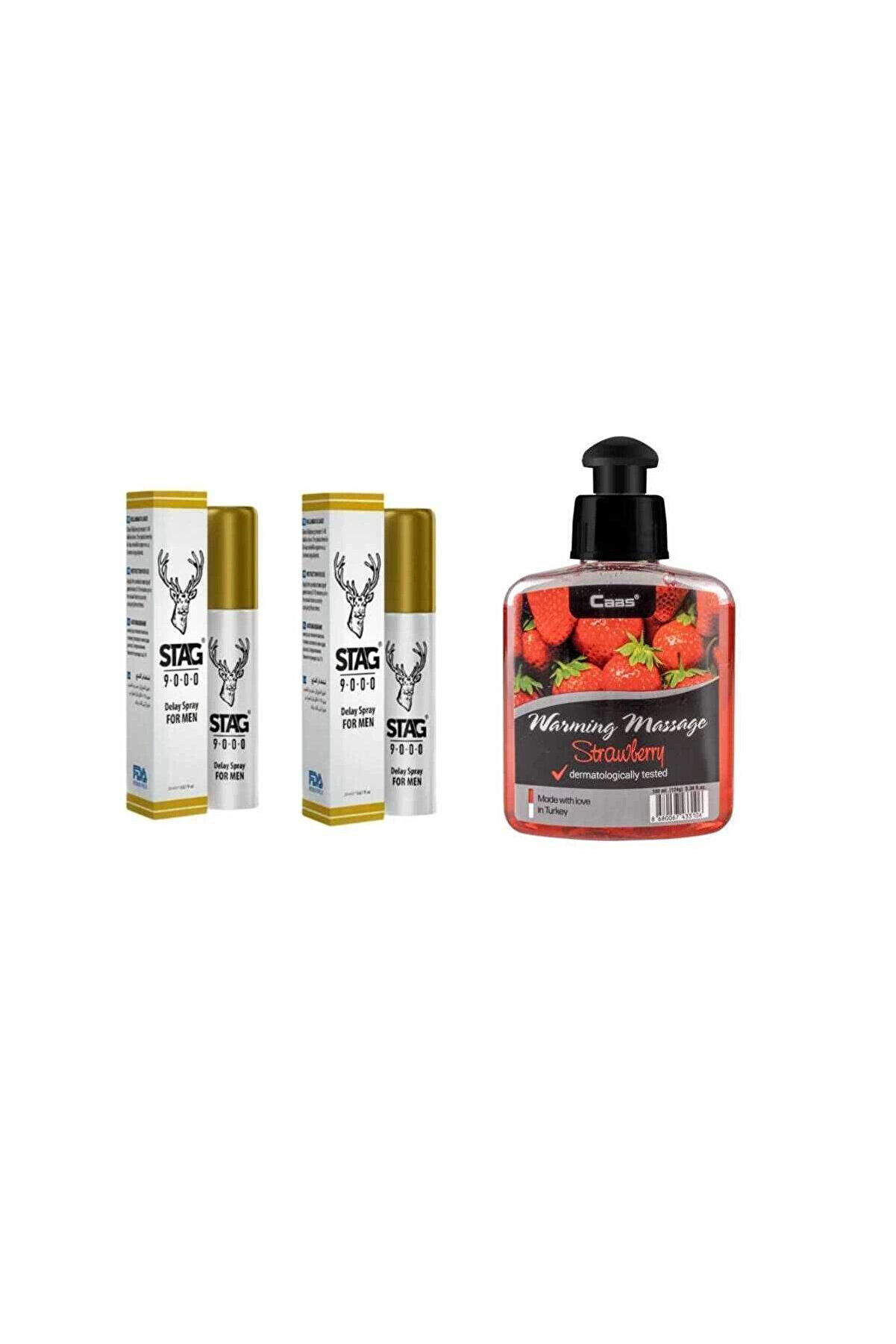 Adoil Çilek Aromalı Kayganlaştırıcı Masaj Yağı Erkeklere Özel Sprey 2 Adet