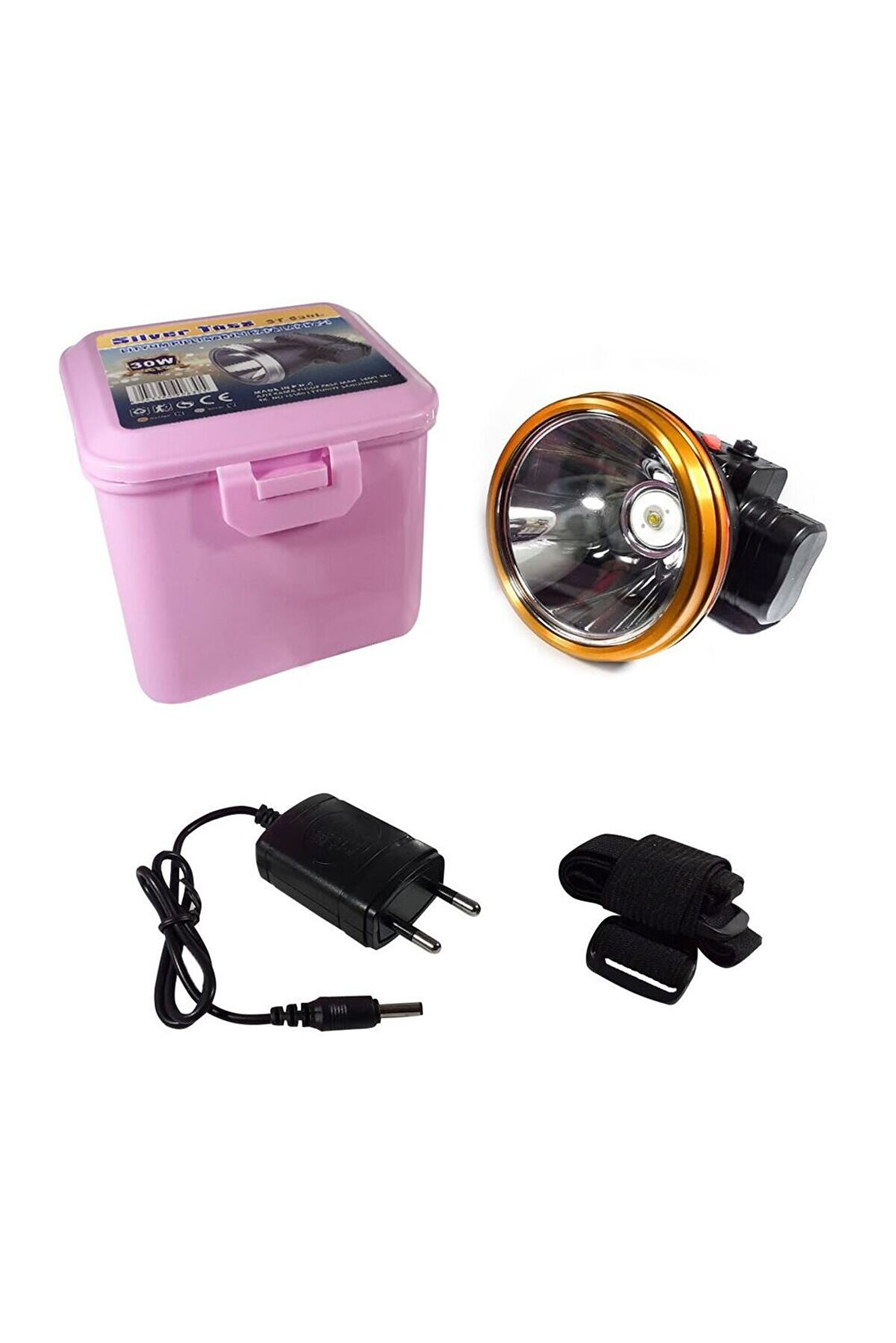 evimdeyokyok Silver Toss ST-630L 30 Watt Tek LED li Şarjlı Kafa Lambası