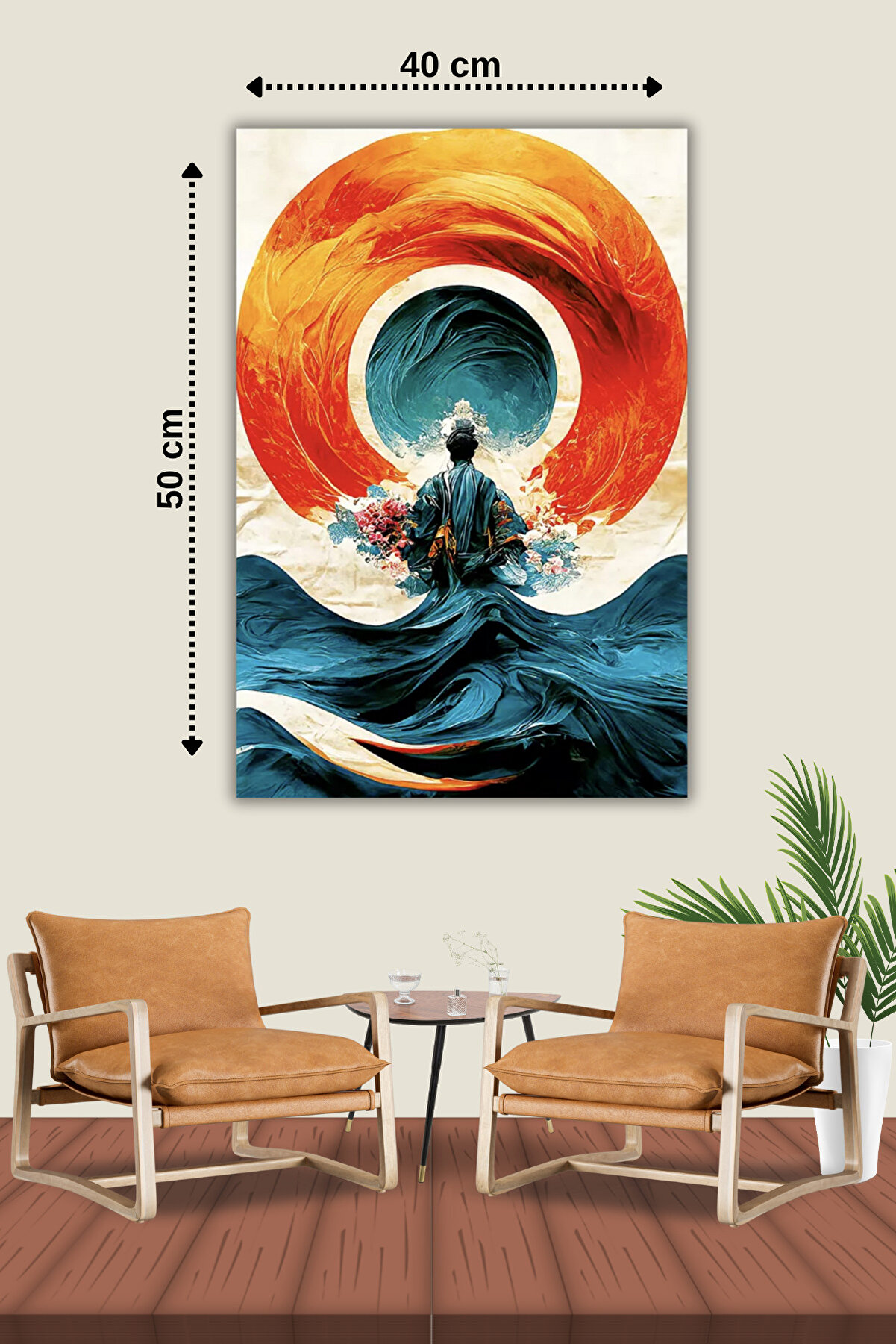 Hondep 5D Elmas Boyama Seti̇– Mandala Ve Çi̇çekli̇ Spi̇ri̇tüel Fi̇gür | 40X50Cm - Tuvale Geri̇li̇ Di̇amond Pai̇nti̇ng
