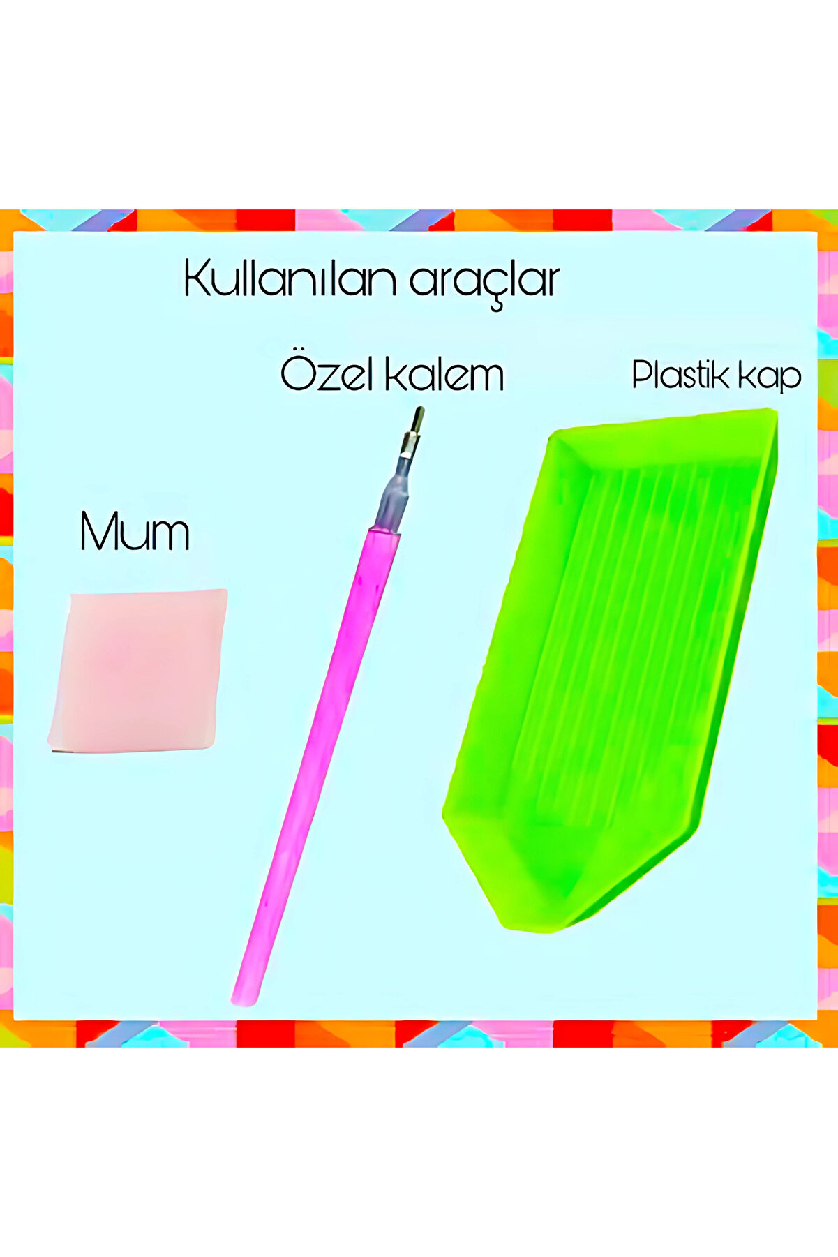 Hondep 5D Sayılarla Elmas Boyama 50X40 Cm Kendi̇n Yap Dıy Puzzle Hobi̇ Seti̇ Mozai̇k Tablo Dekorasyon