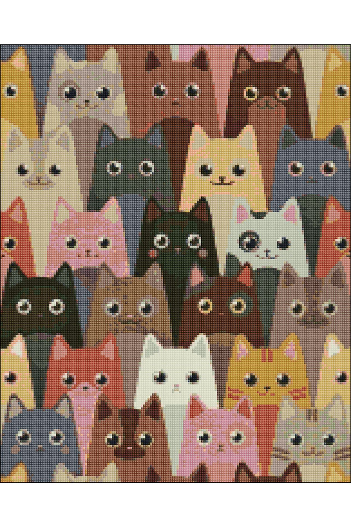 Hondep 5D Sayılarla Elmas Boyama 50X40 Cm Kendi̇n Yap Dıy Puzzle Hobi̇ Seti̇ Mozai̇k Tablo Dekorasyon