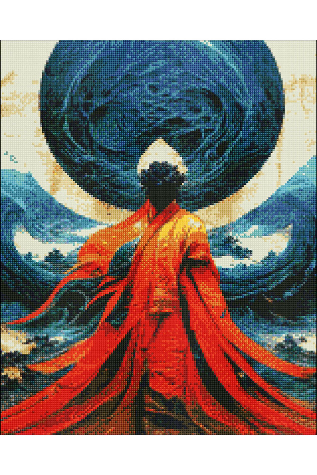 Hondep 5D Elmas Boyama Seti̇– Spi̇ri̇tüel Fi̇gür Ve Enerji̇ | 40X50Cm - Tuvale Geri̇li̇ Di̇amond Pai̇nti̇ng Mozai̇k