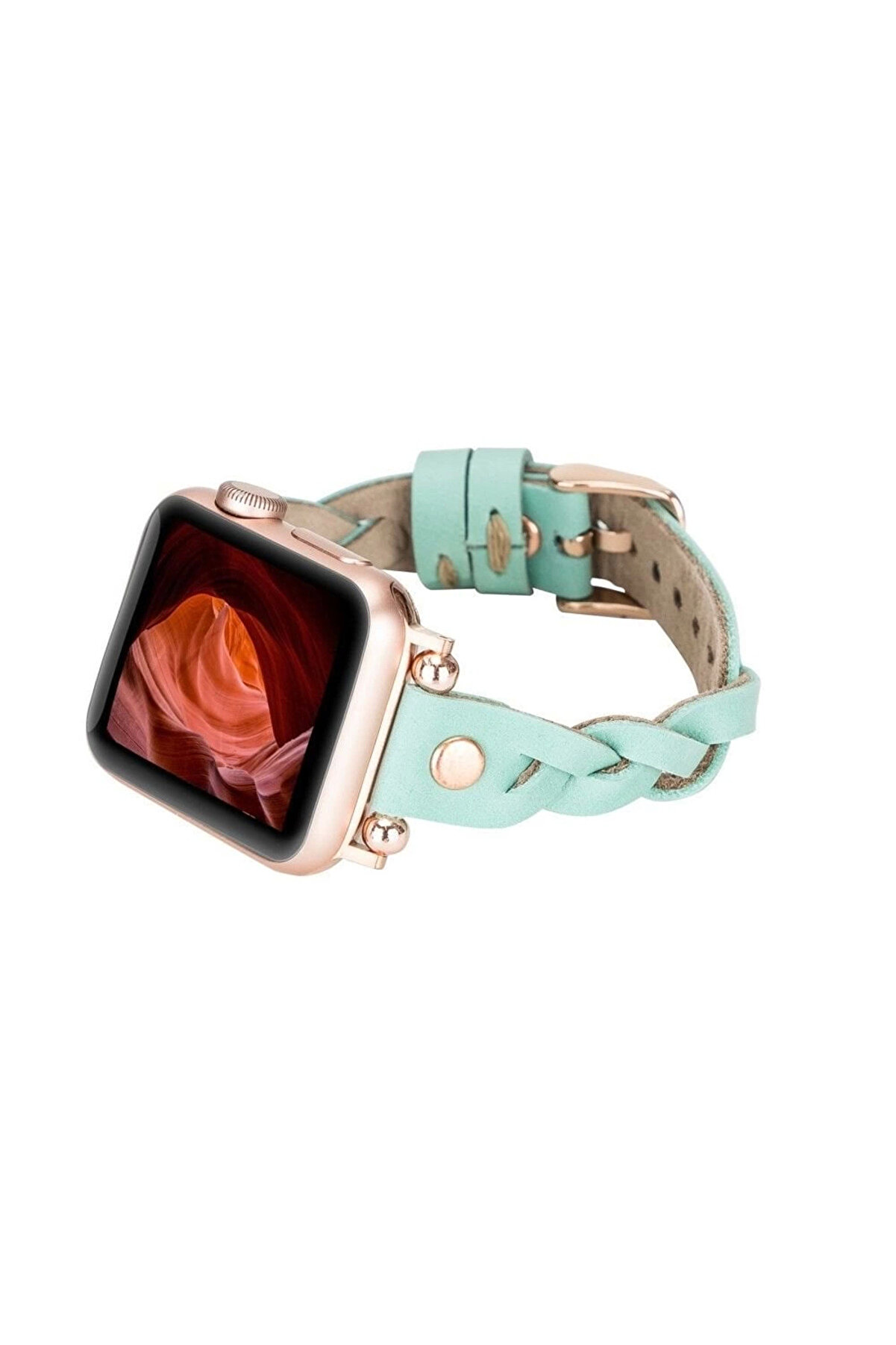 Apple Watch Uyumlu Deri̇ Kordon Wanda 38-40-41Mm Rt Brn7