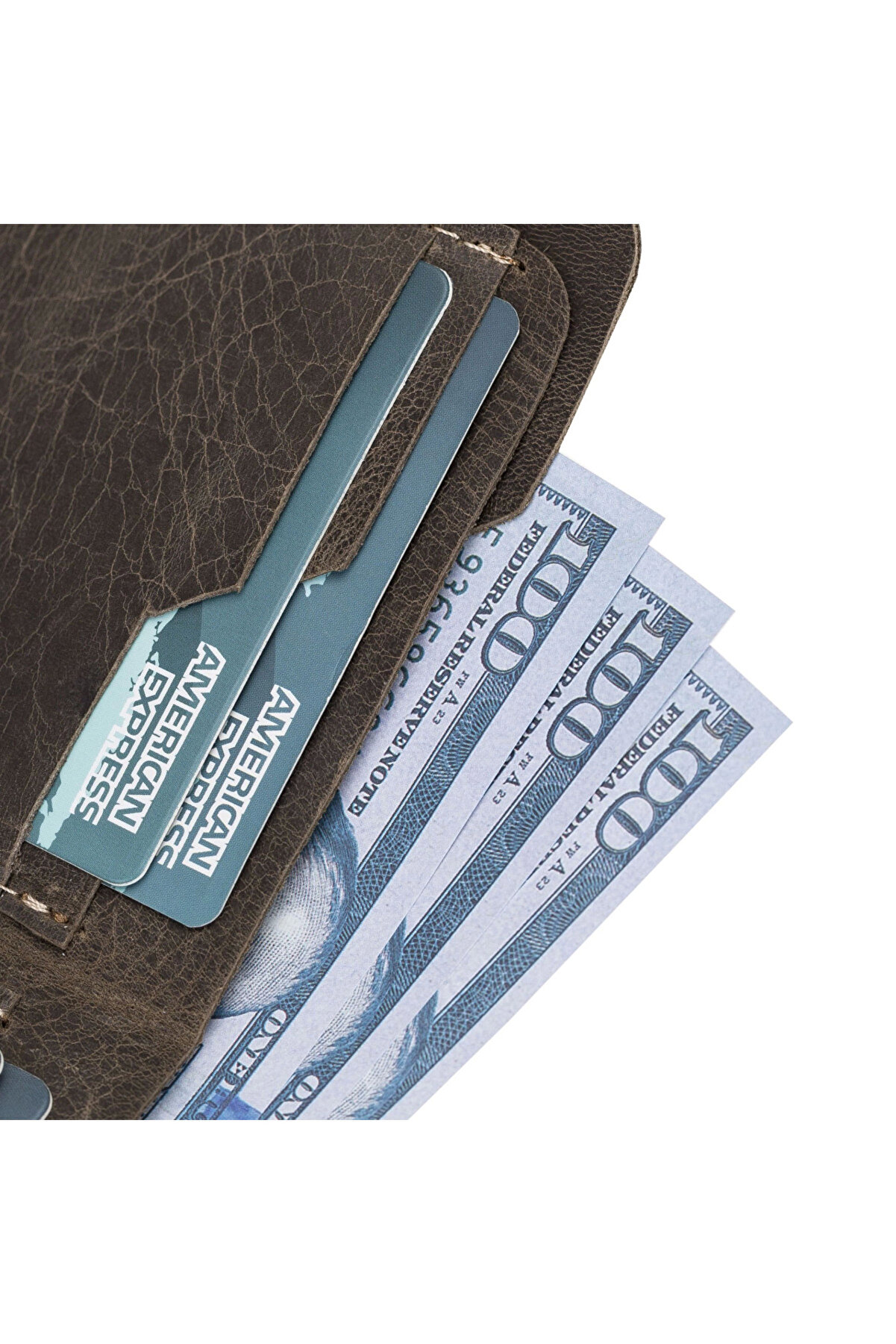 Deri̇ Erkek Cüzdanı Ro6 Kahve