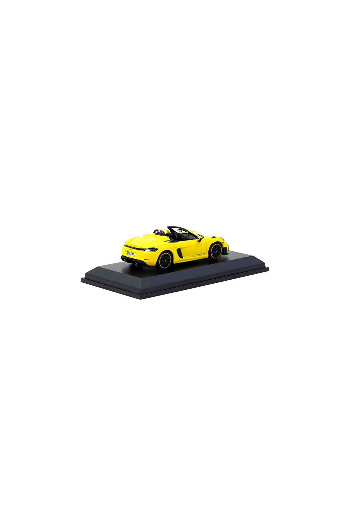Nessi̇world Tarmac Works X Mi̇ni̇champs 1/64 Porsche 718 Spyder Rs Raci̇ng Yellow