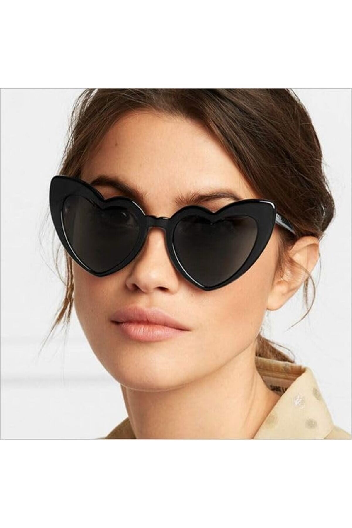 Ethab Ti̇caret Si̇yah Renk Kalp Şeki̇lli̇ Parti̇ G&ouml;zl&uuml;ğ&uuml;