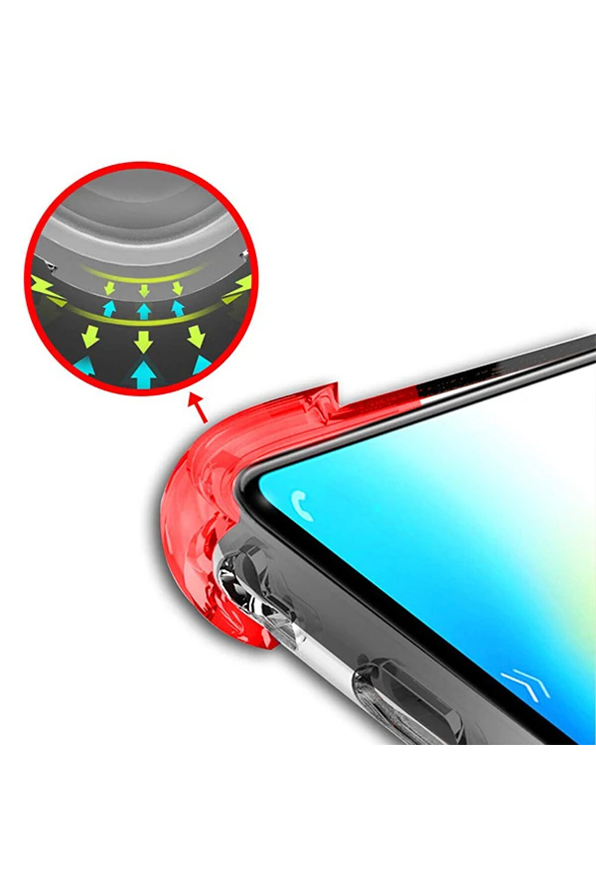 Ally Sm Galaxy M31S Anti̇-Drop Si̇li̇kon Kılıf Shockproof Kılıf-(1903)