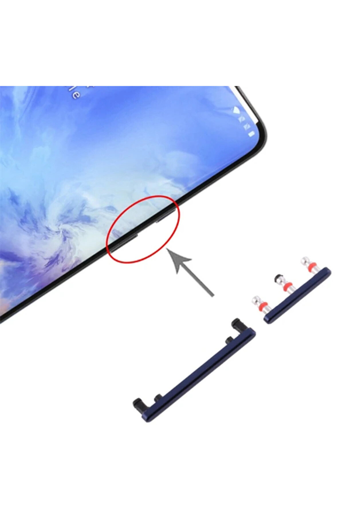 Oneplus 7 Pro Yan Ses On Off Tuşları-(1903) - Normal Kar7960-4090
