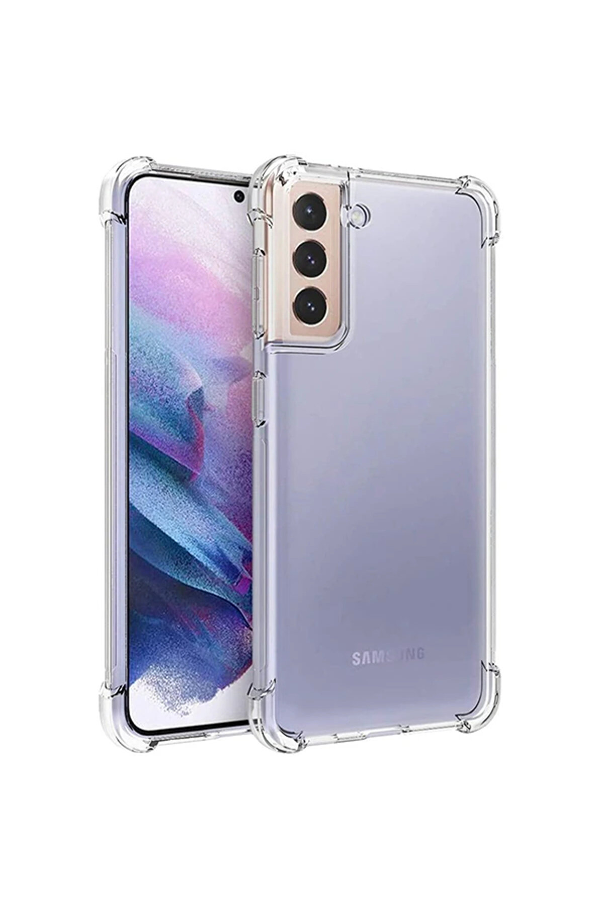 İsmiyle Al SM Galaxy S21 Plus S30 Plus Shockproof Darbe Emici Silikon Kılıf-(1903)