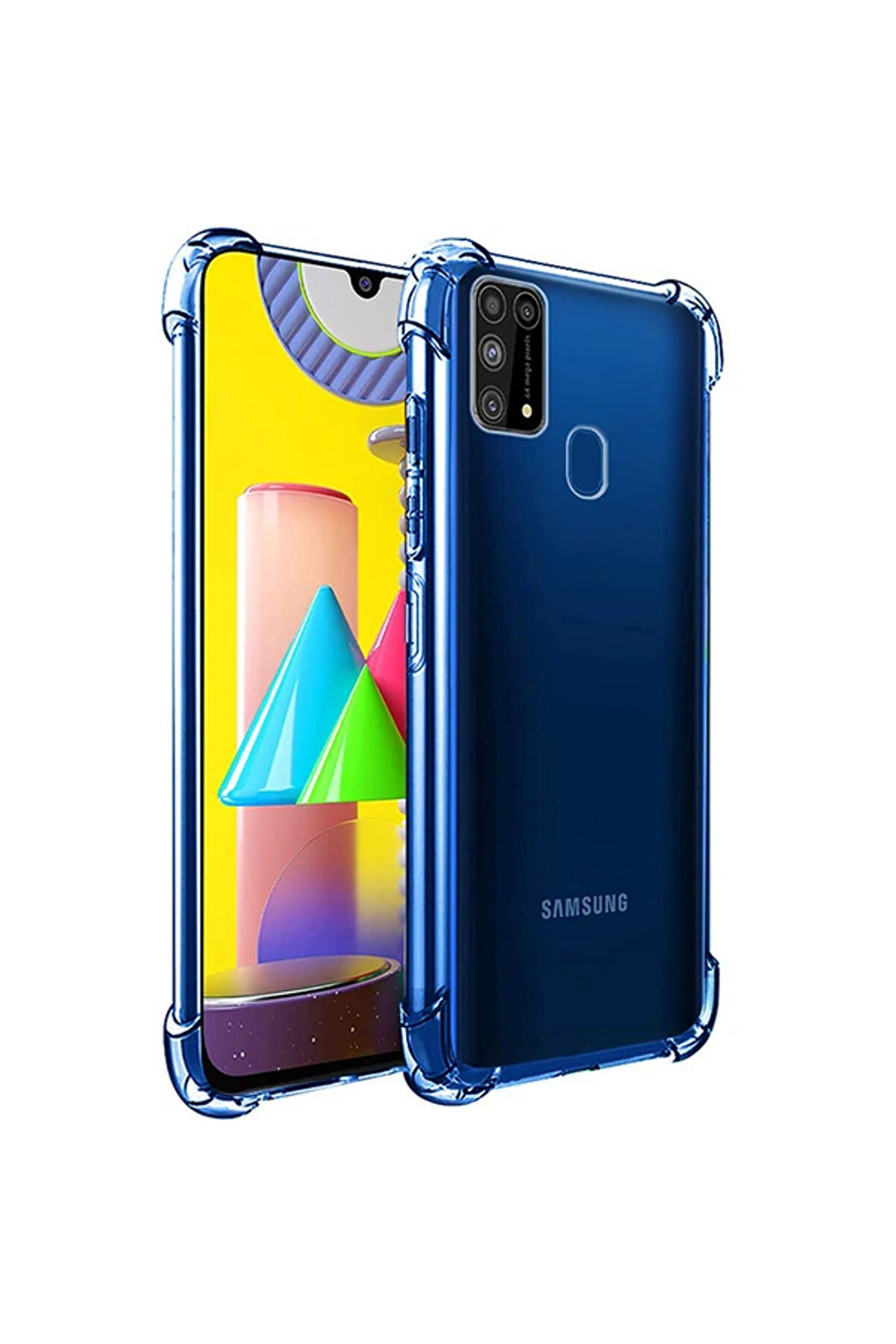 İsmiyle Al ALLY SM Galaxy M31S Anti-Drop Silikon Kılıf Shockproof kılıf-(1903)