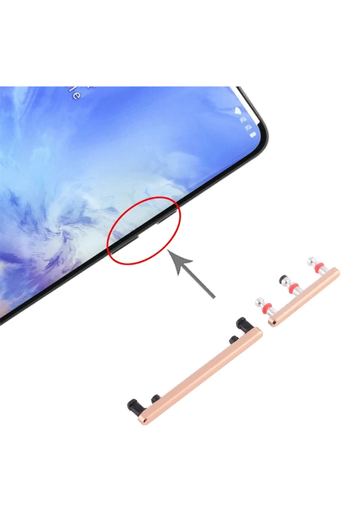 İsmiyle Al OnePlus 7 Pro Yan Ses On Off Tuşları-(1903) - normal kar7960-4090