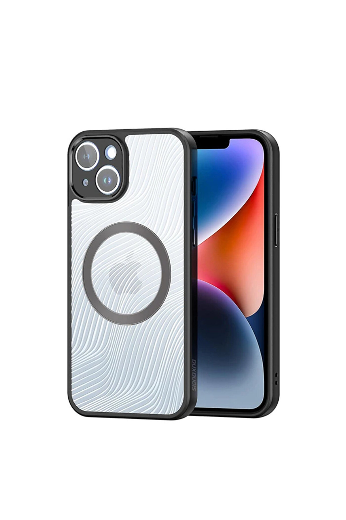 İsmiyle Al Dux Ducis iPhone 14 Aimo Series MagSafe Premium Buzlu Sert PC-TPU Kılıf-(1903)