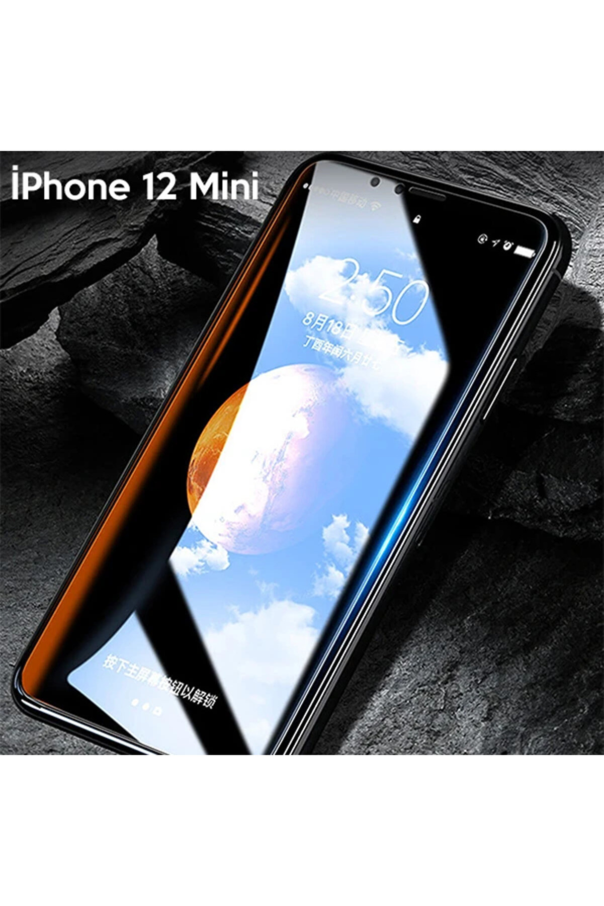 Wk İphone 12 Mi̇ni̇ 5.4 Ki̇ngkong Curved Tempered Cam Ekran Koruyucu-(1903)