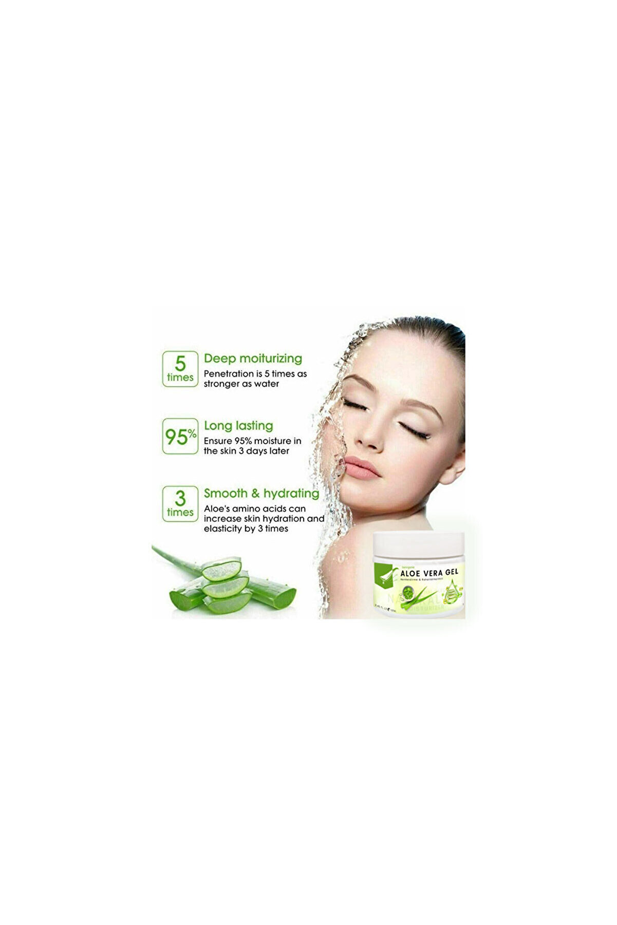 Eurorgani̇c Aloe Vera Jel Ci̇ldi̇ni̇z İçi̇n Ferahlama Ve Nem Dokunuş 100 Ml X 2 Adet