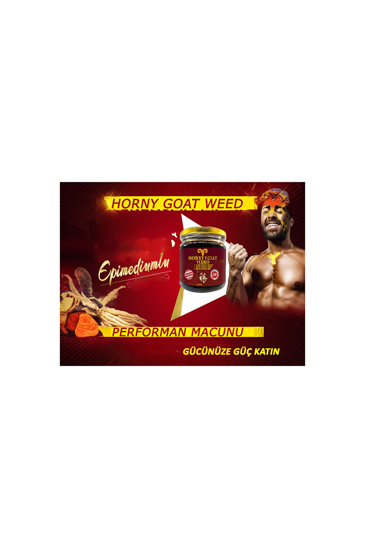 Horny Goat Weed Erkeklere Özel Bölge Destekleyi̇ci̇ 240 Gr X 1 Ad+Lustra Masaj Yağı