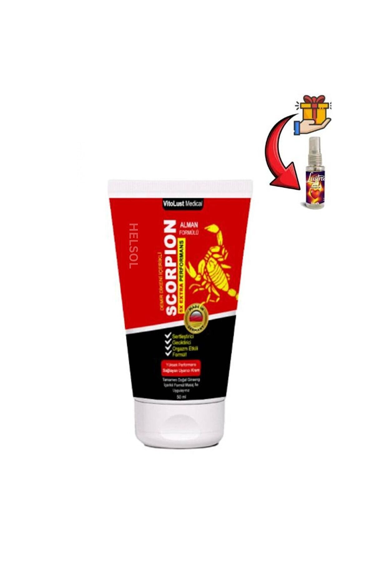 Adoi̇l Scorpi̇on Erkeklere Özel Geci̇kti̇ri̇ci̇li̇ Ve Sertleşti̇ren Bakım Kremi̇ 50 Ml X 1 Ad.+Lustra Masaj Yağı