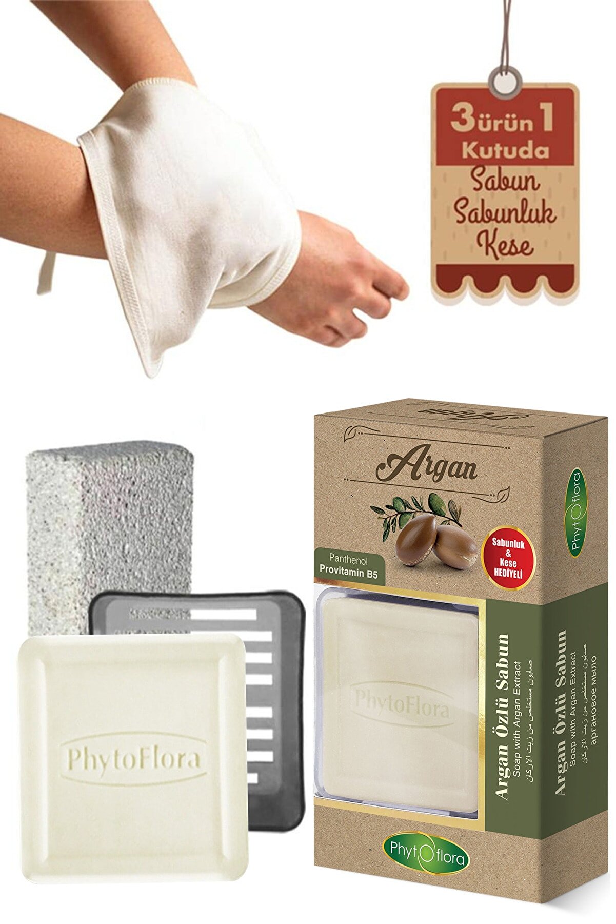 Argan Sabunu Ve Banyo Kesesi̇, Katı Sabunluk