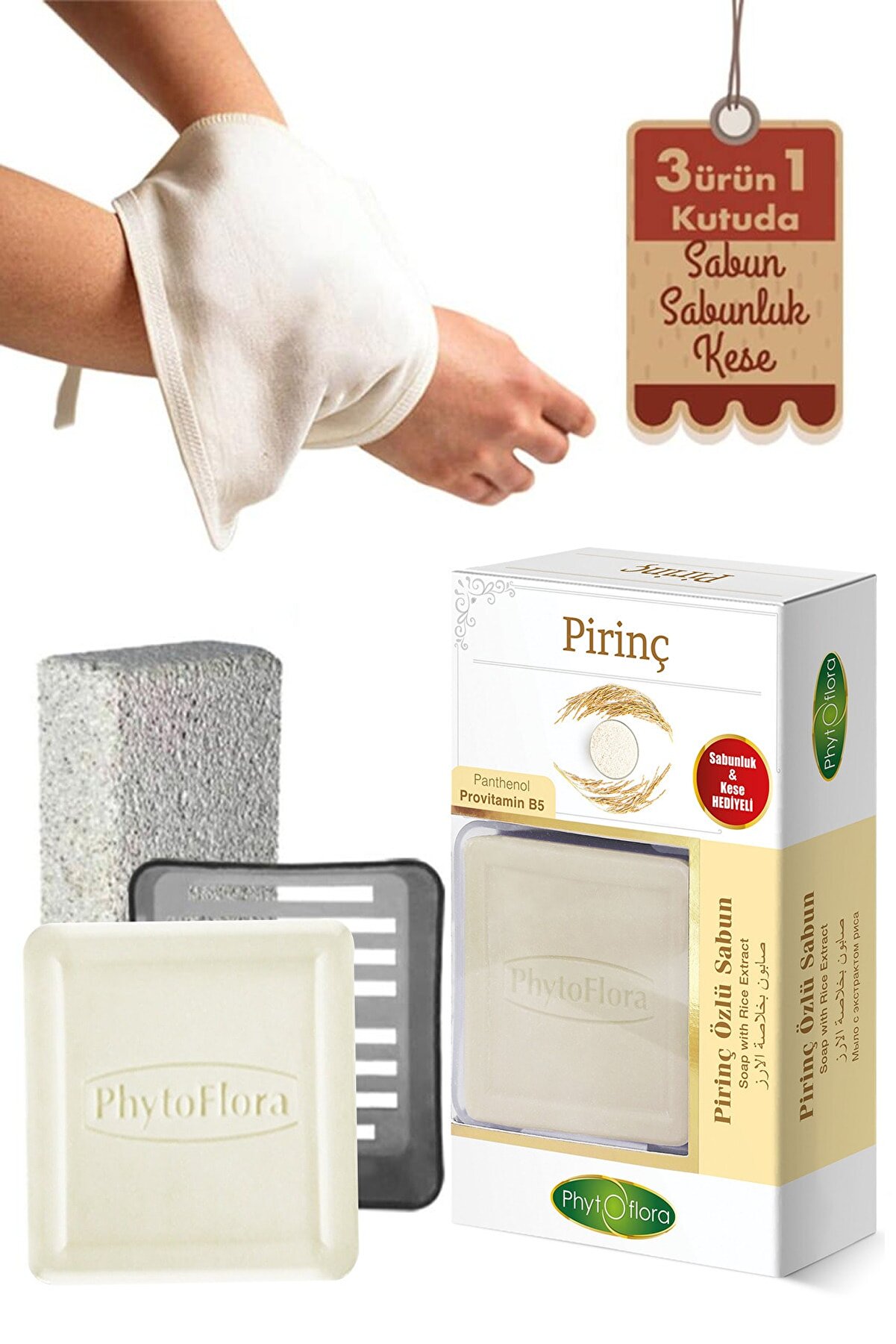 Pi̇ri̇nç Sabunu Ve Banyo Kesesi̇, Katı Sabunluk