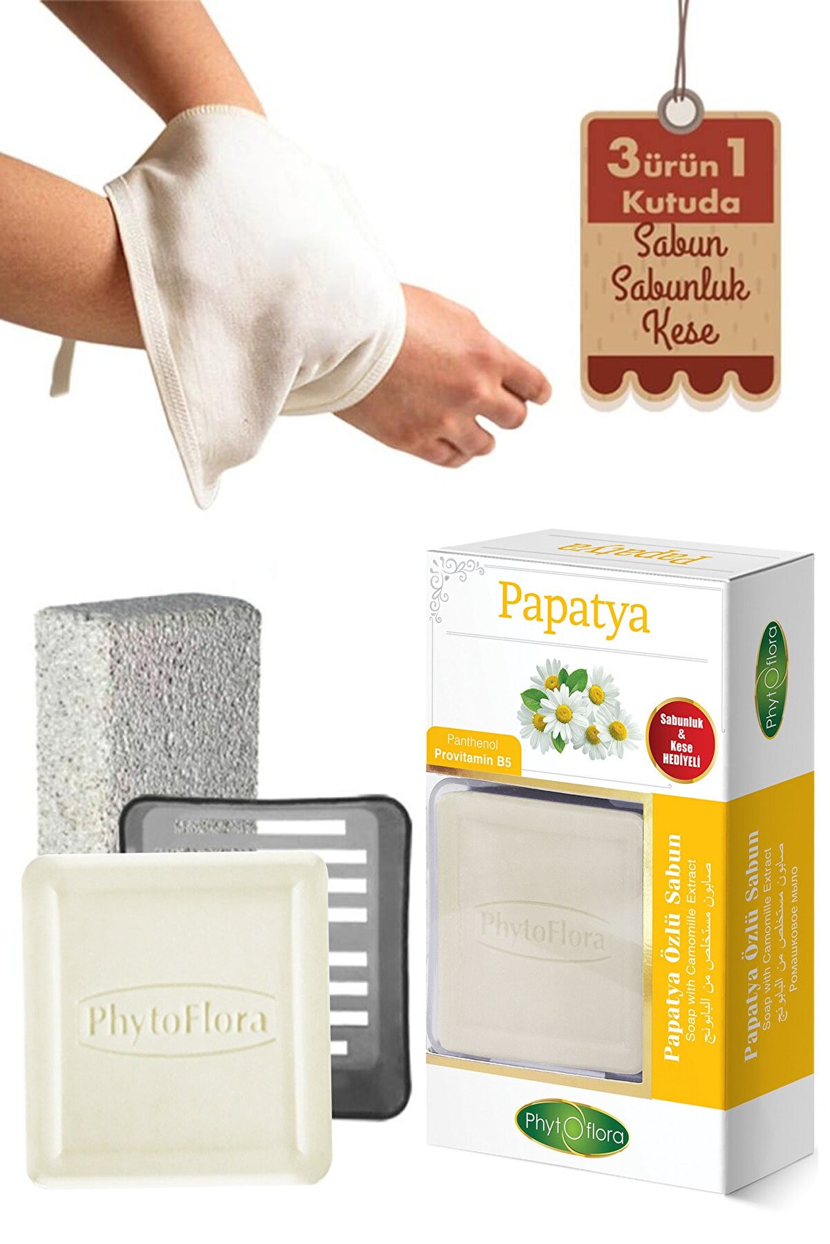 Papatya Sabunu Ve Banyo Kesesi̇, Katı Sabunluk